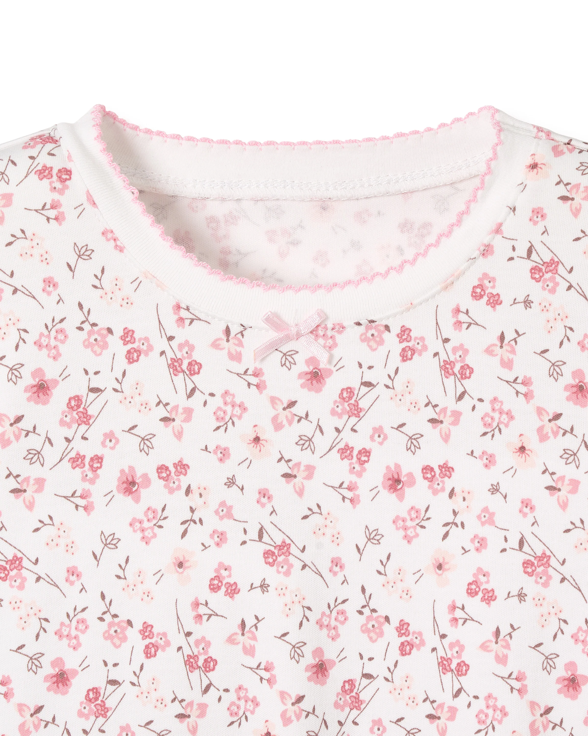 Kid's Pima Snug Fit Pajama Set in Dorset Floral - Image 5