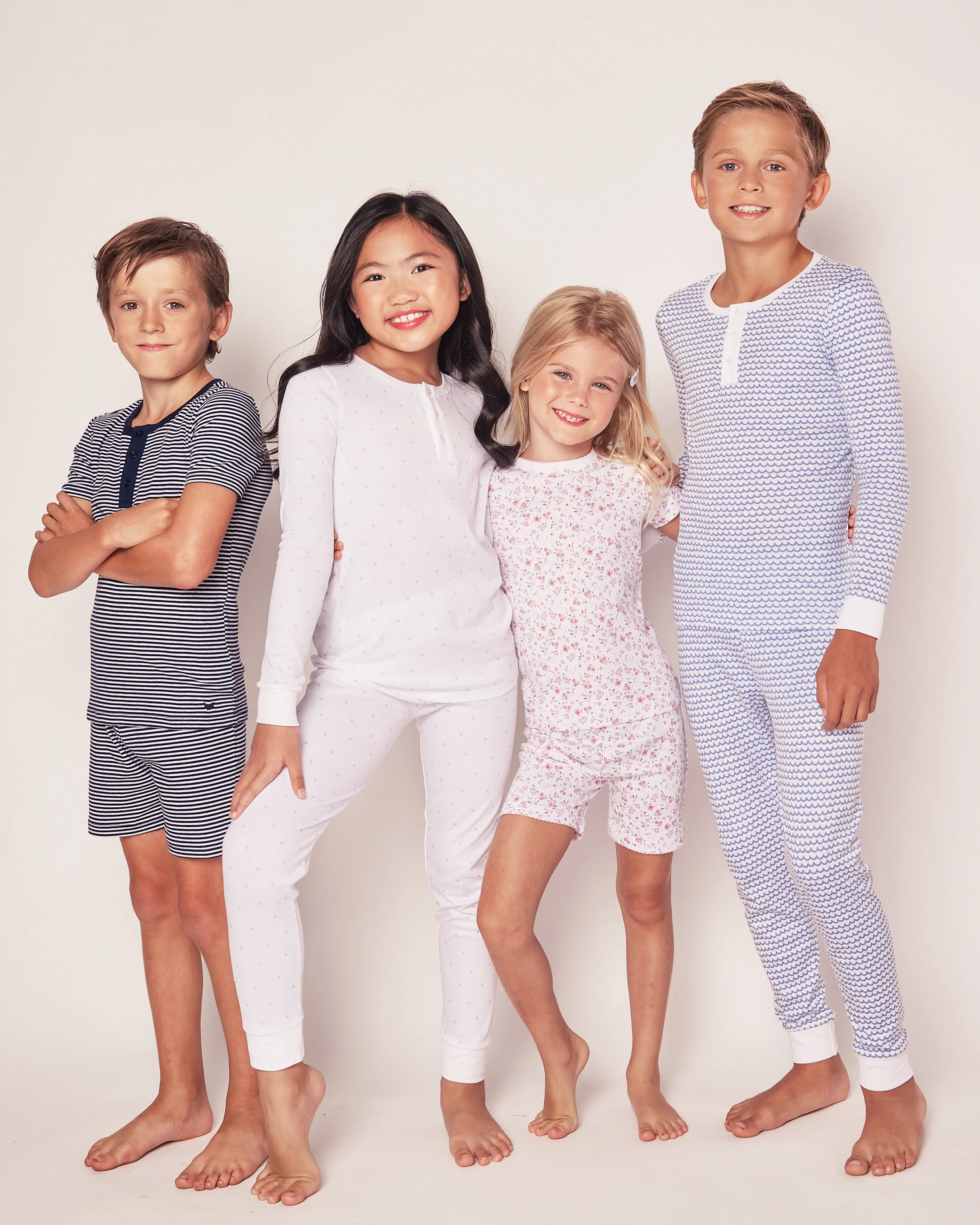 Kid's Pima Snug Fit Pajama Short Set in Dorset Floral - Image 4