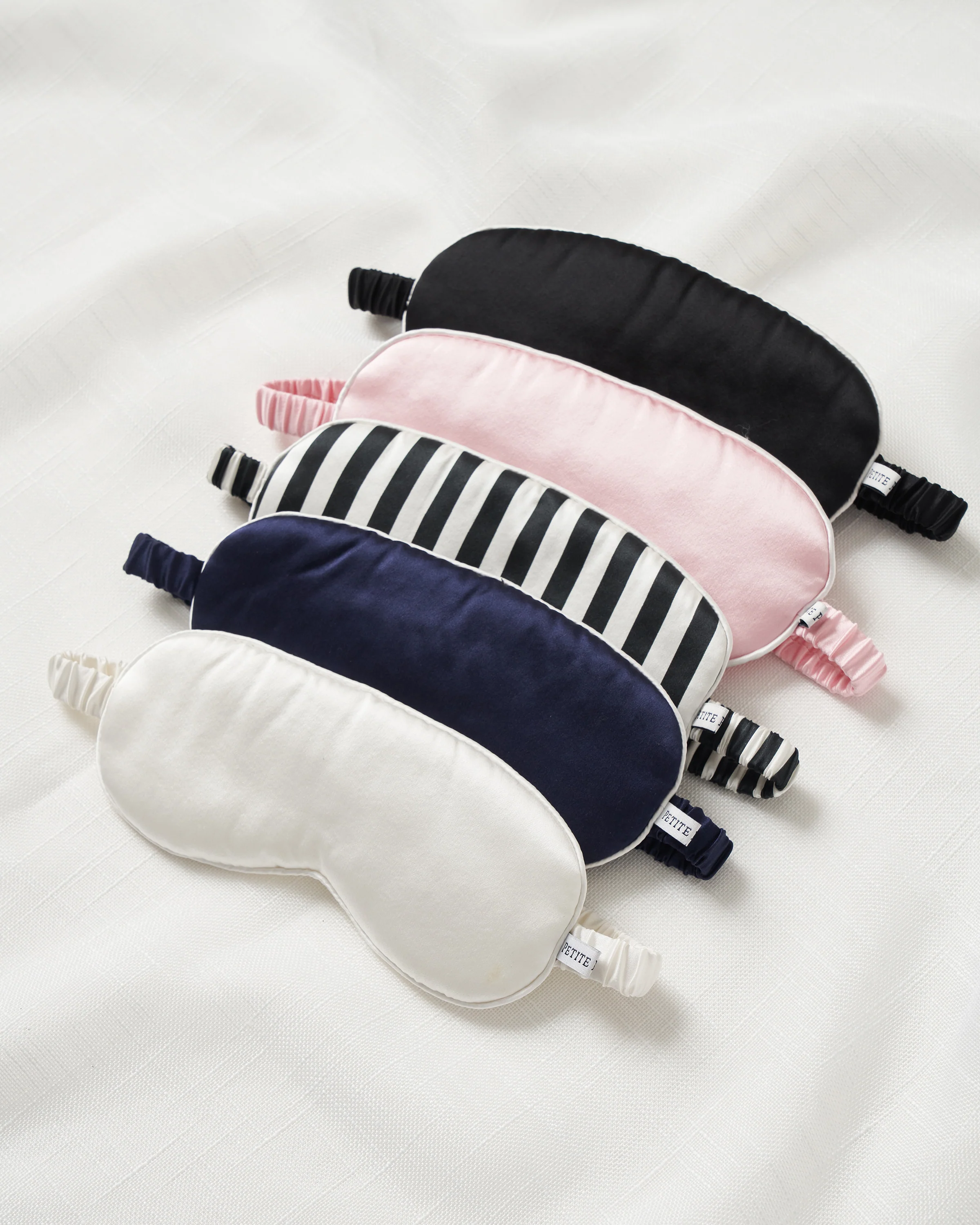 Adult's Silk Sleep Mask in Navy - Image 3