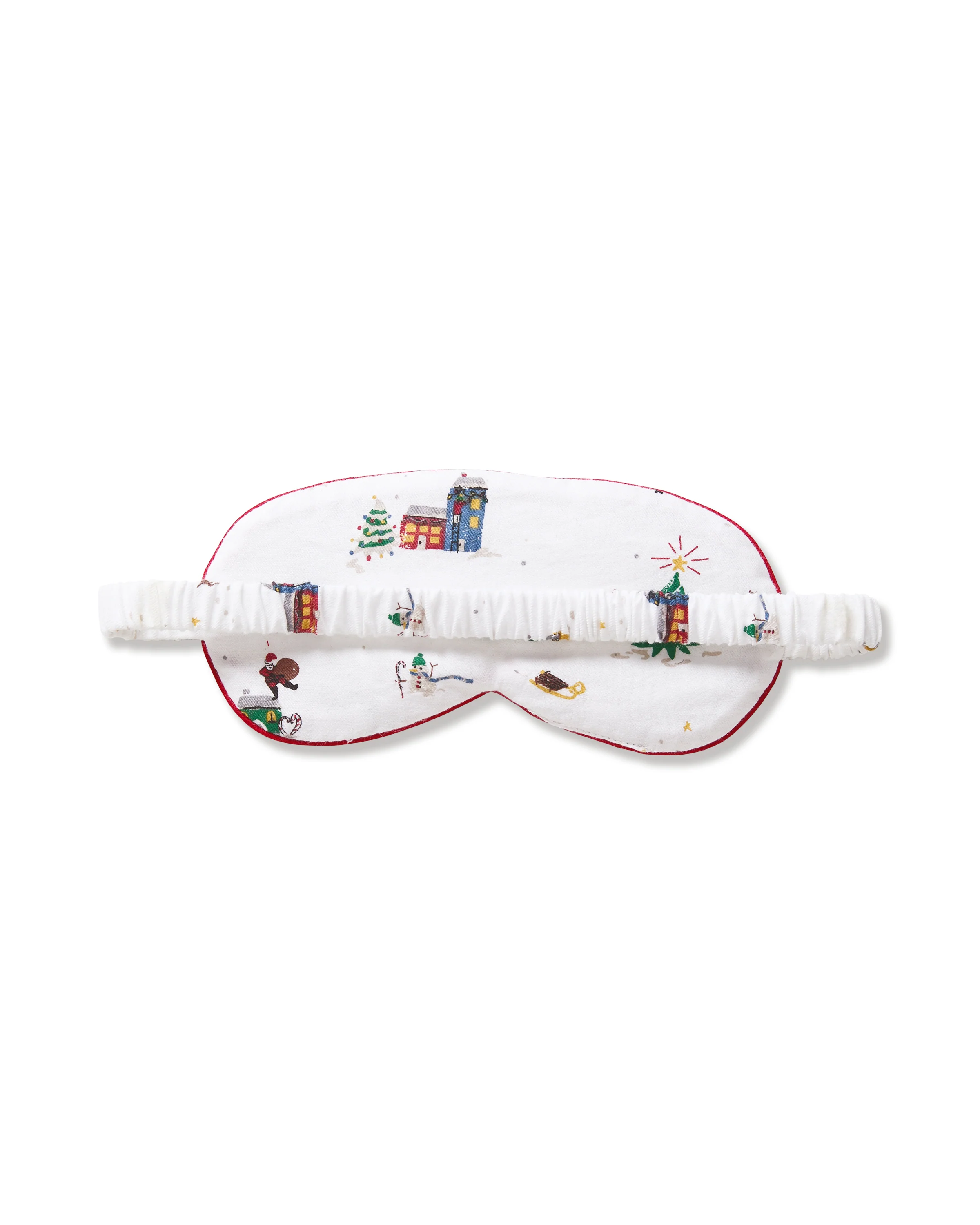 Adult's Twill Sleep Mask in Holiday Town - Image 4