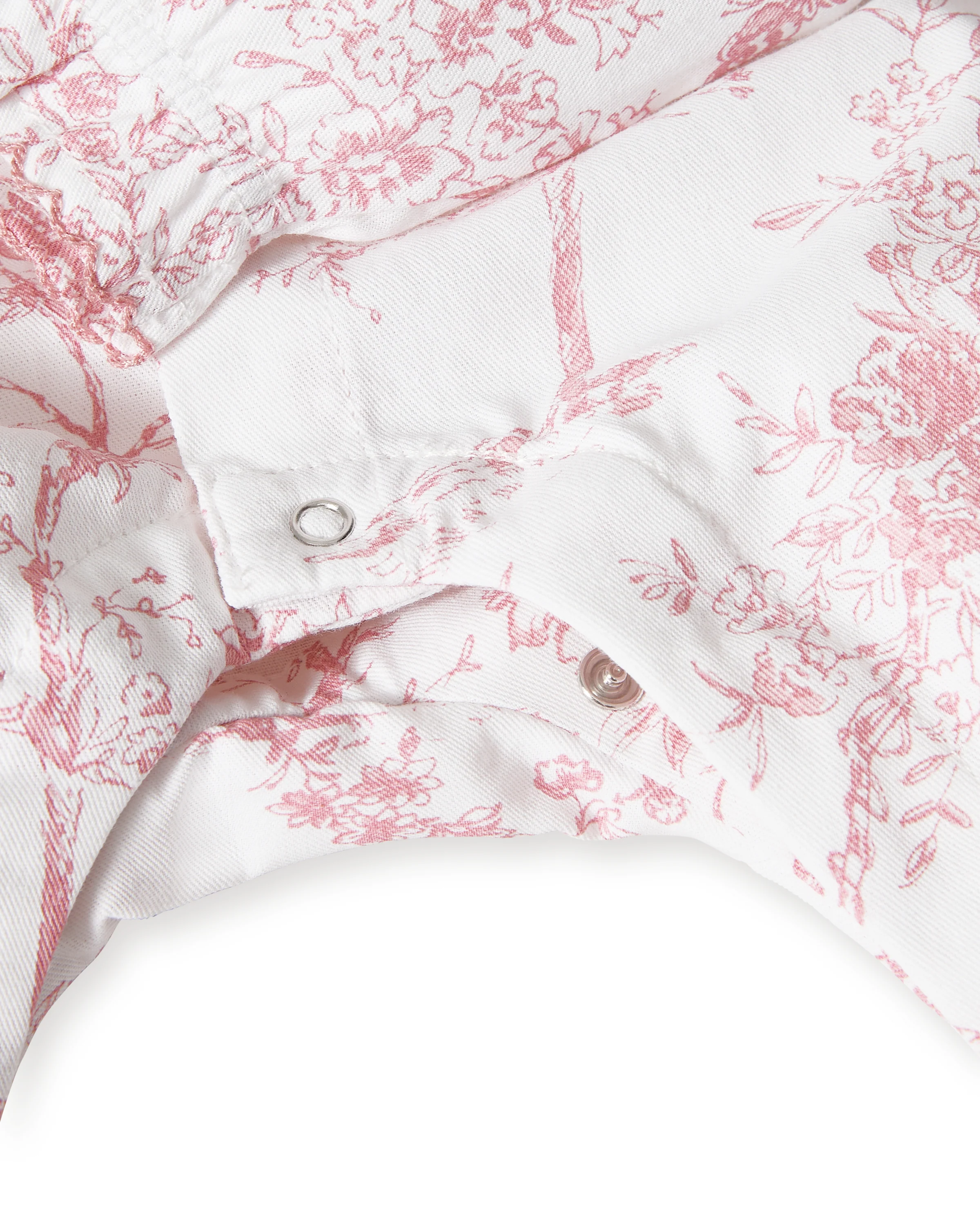 Baby's Twill Madeline Romper in Pink Timeless Toile - Image 7