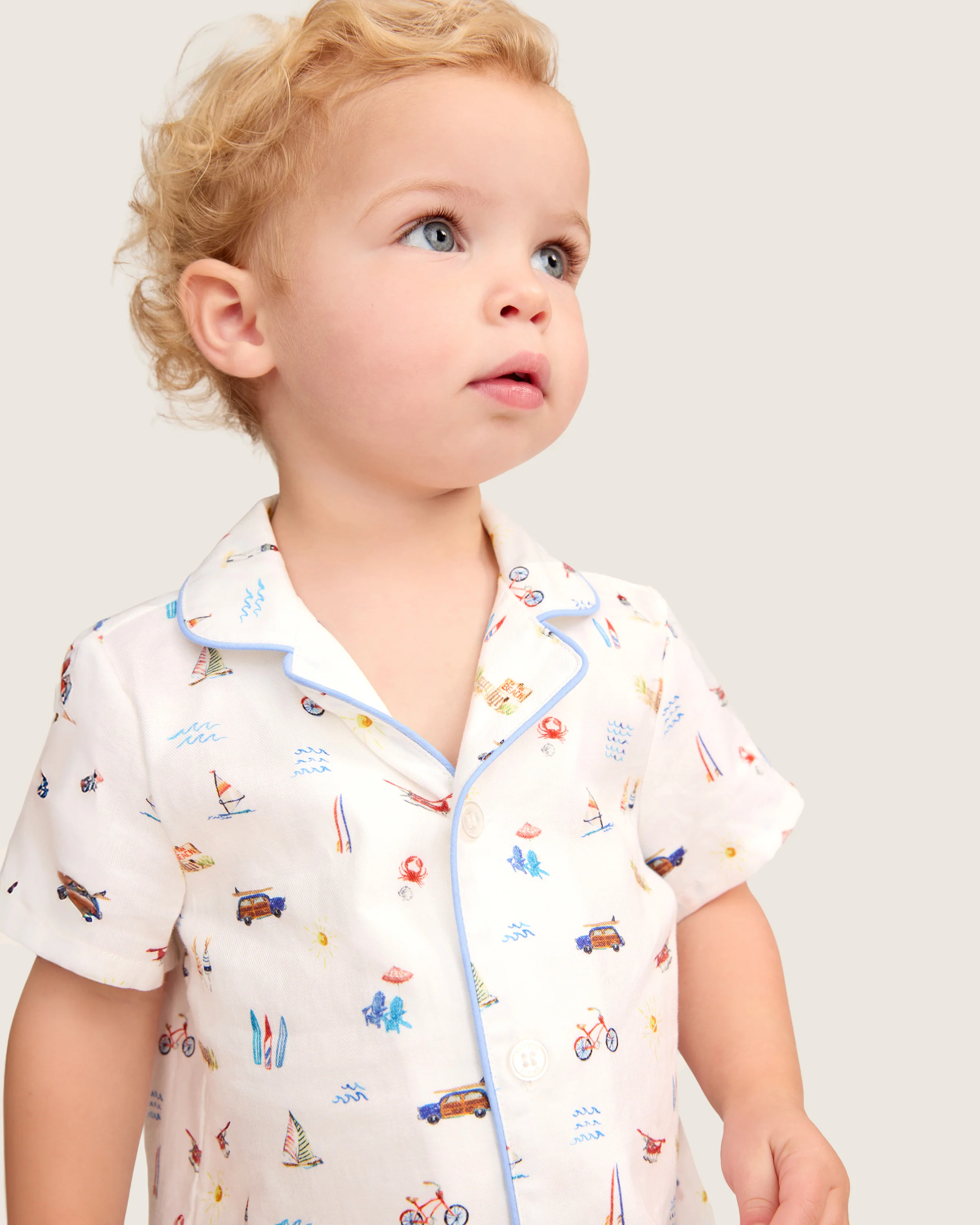 Baby's Twill Summer Romper in Summer Nostalgia - Image 2