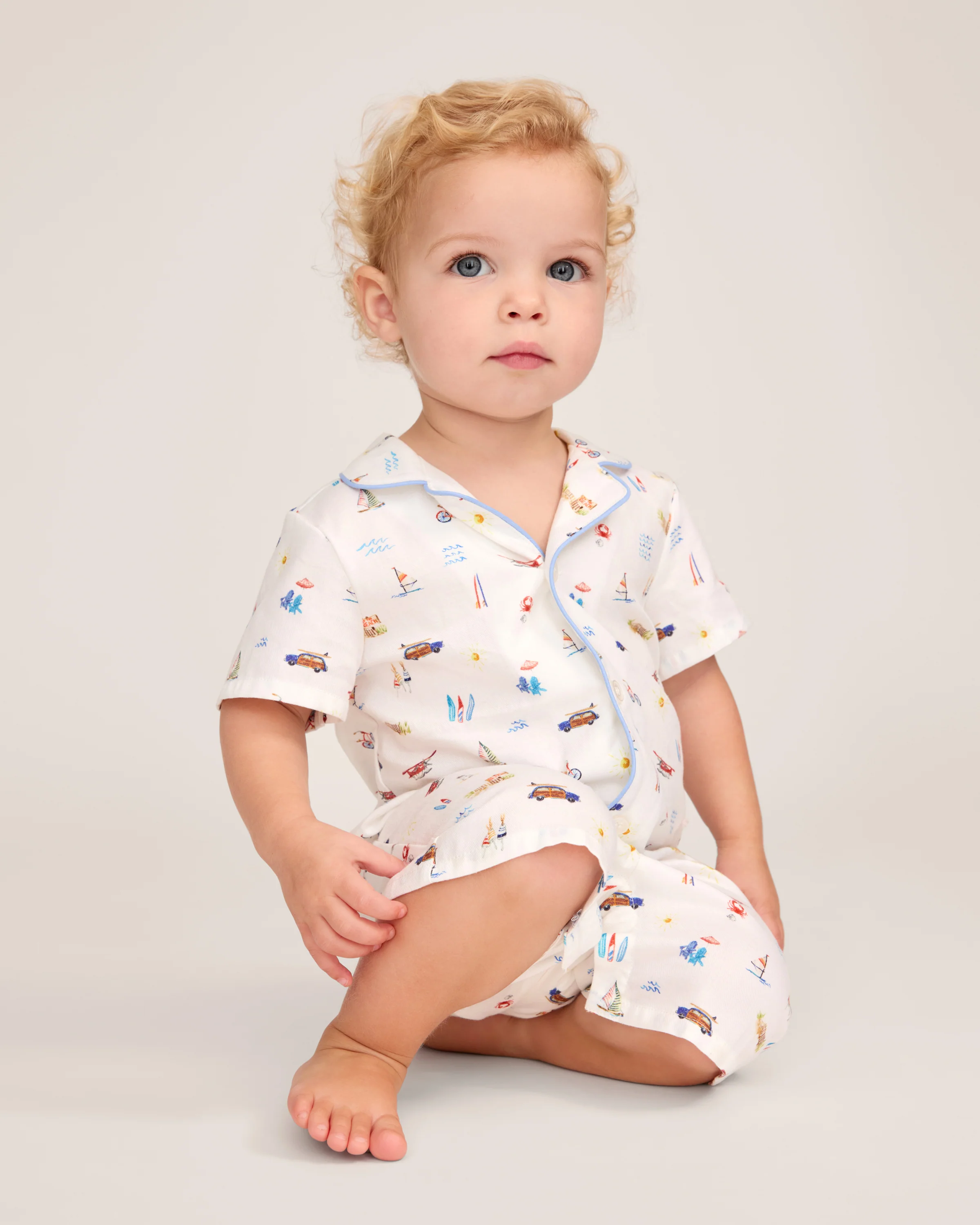Baby's Twill Summer Romper in Summer Nostalgia - Image 3