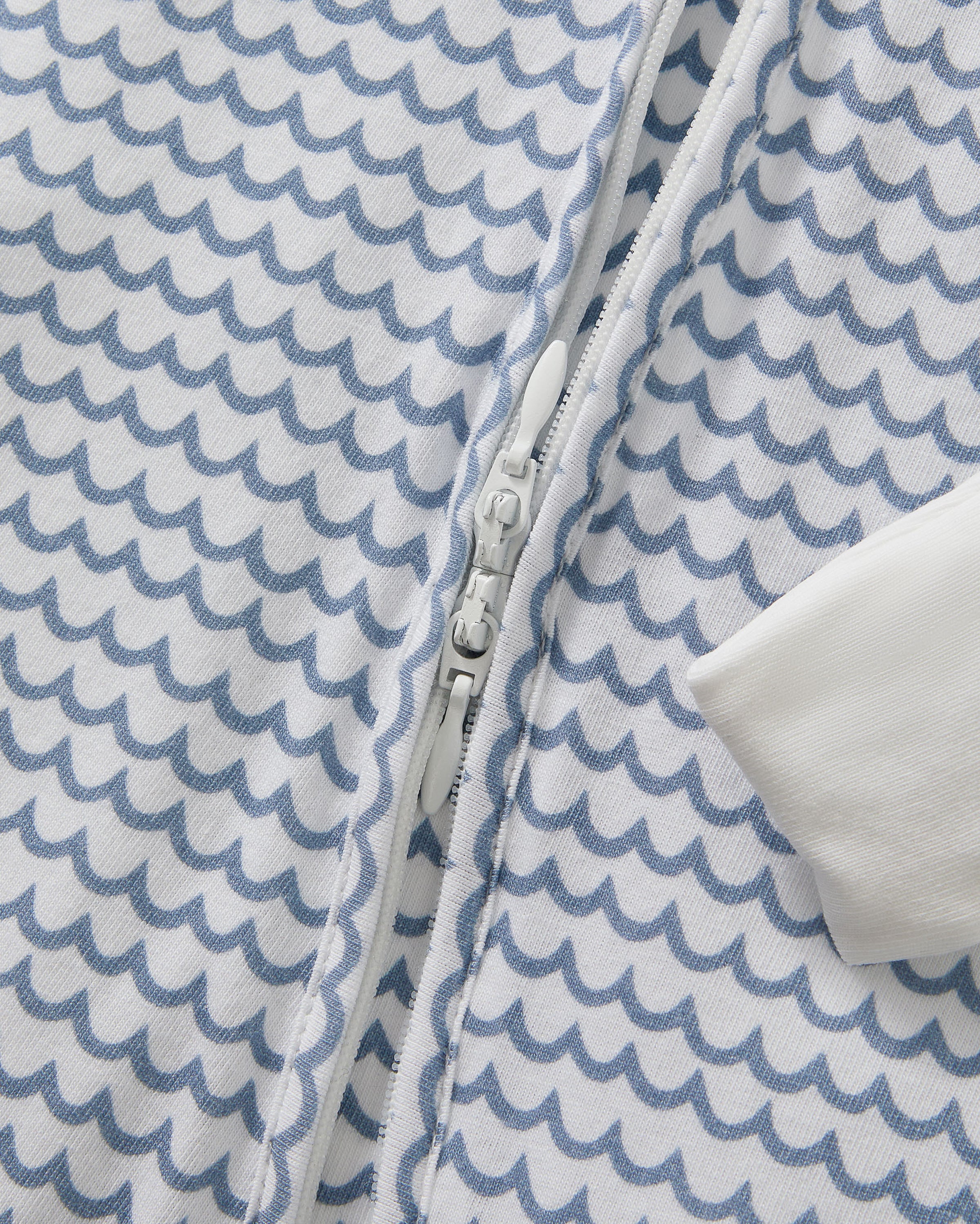 Baby's Pima Peekaboo Romper in La Mer - Image 4