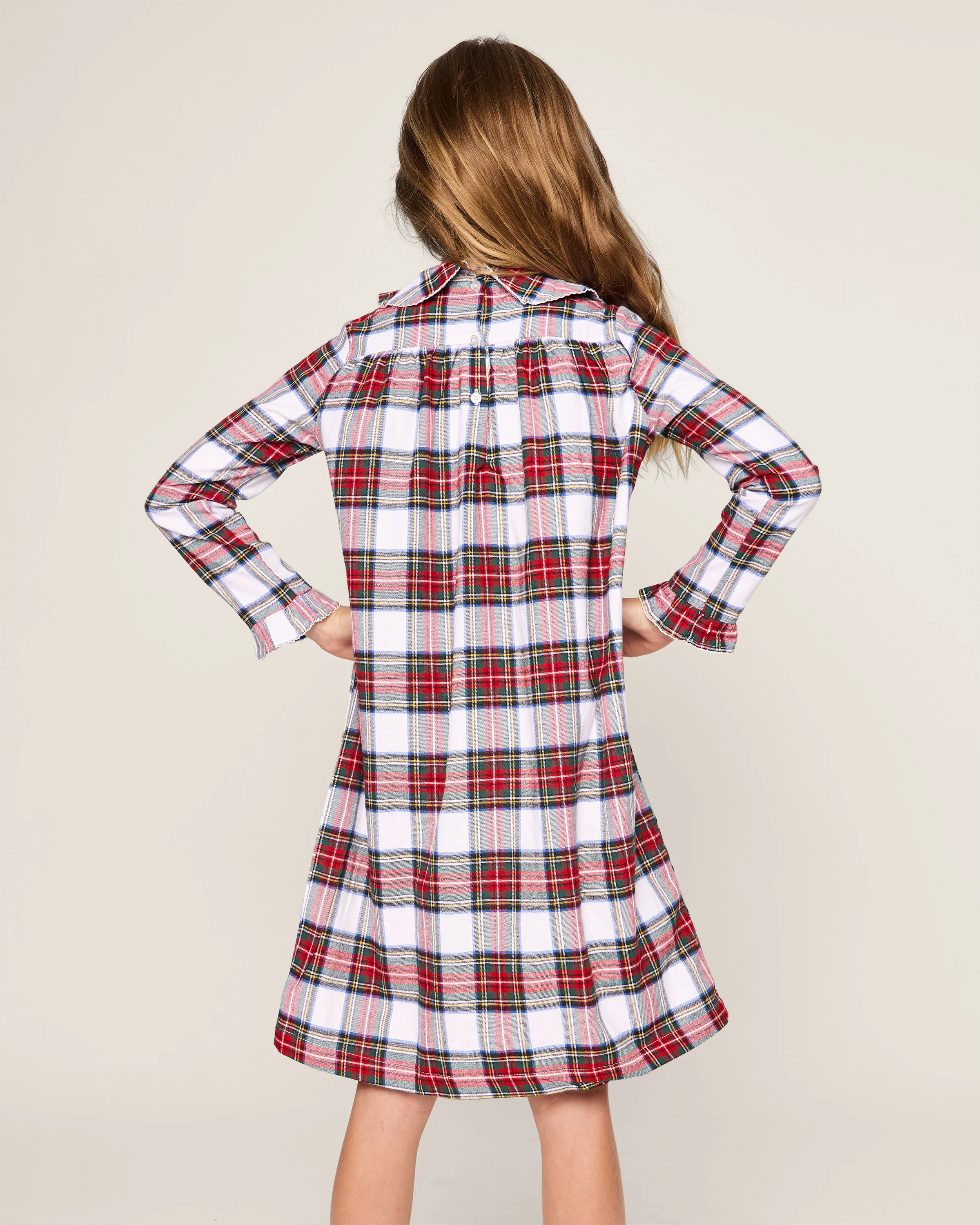 Girl's Brushed Twill Eloise Nightgown in Balmoral Tartan - Image 5