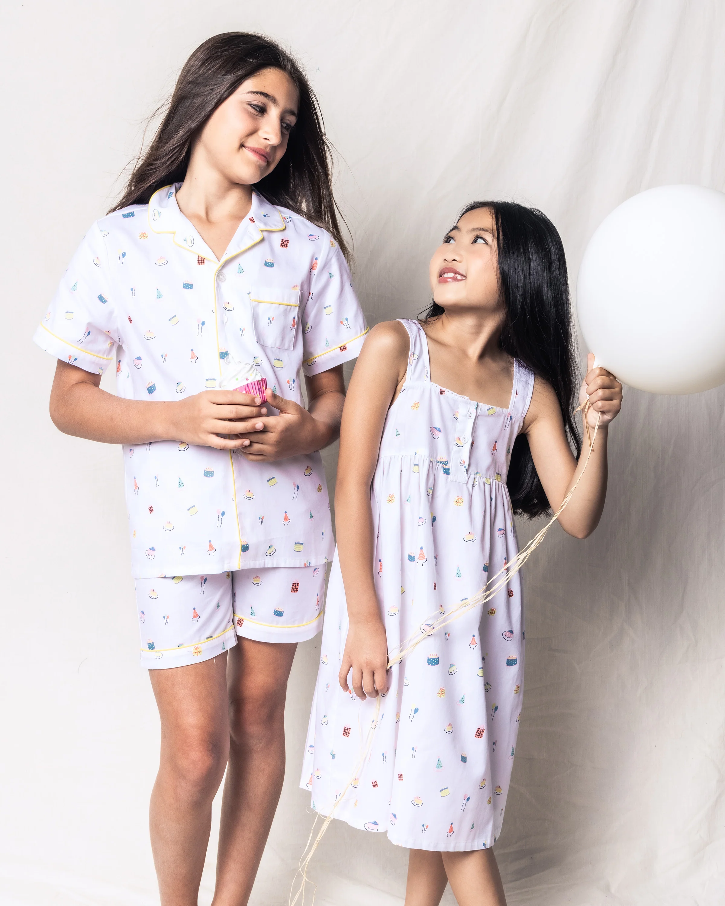 Girl's Twill Charlotte Nightgown in Birthday Wishes - Image 3