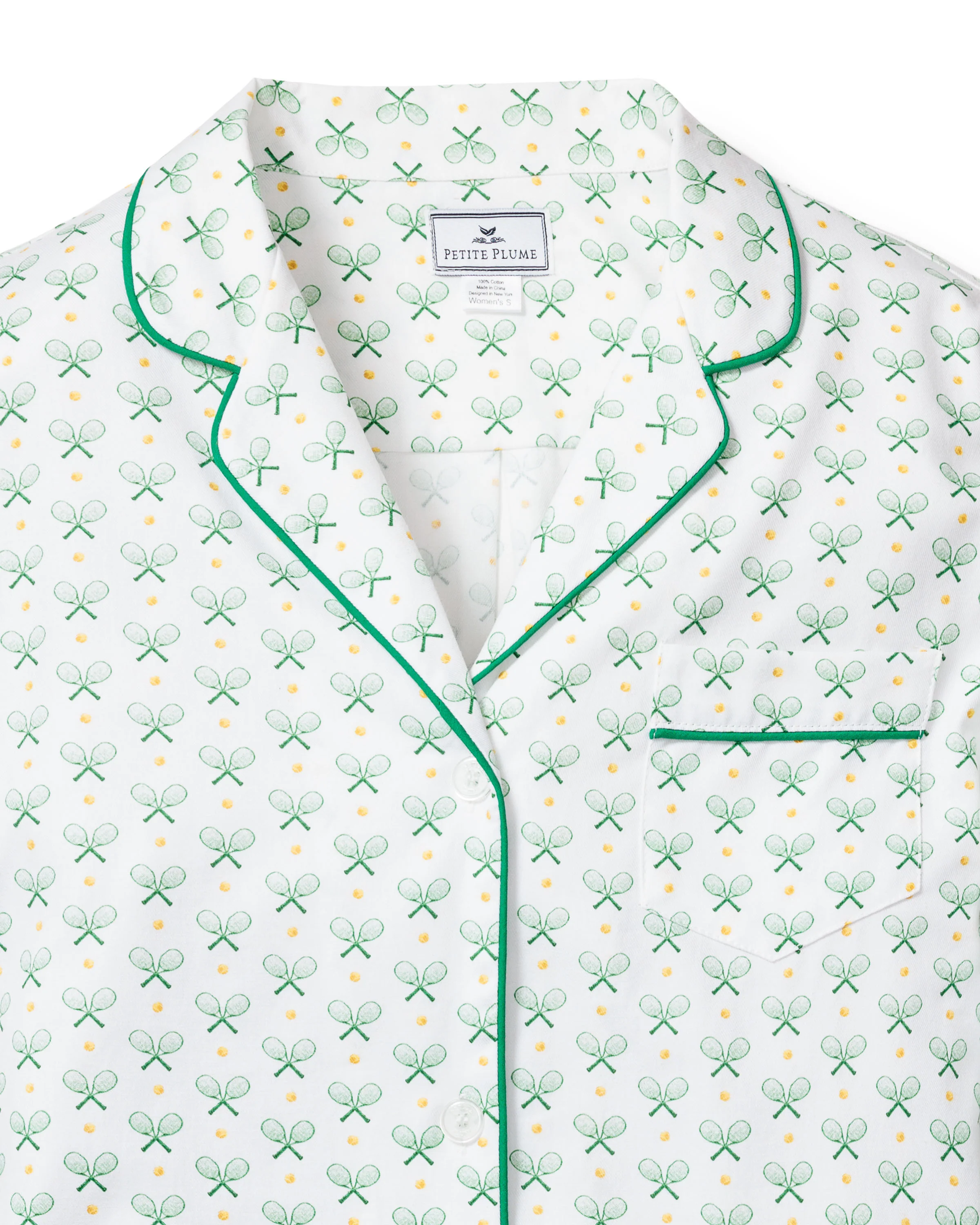 Kid's Twill Pajama Short Set in Match Point - Image 5
