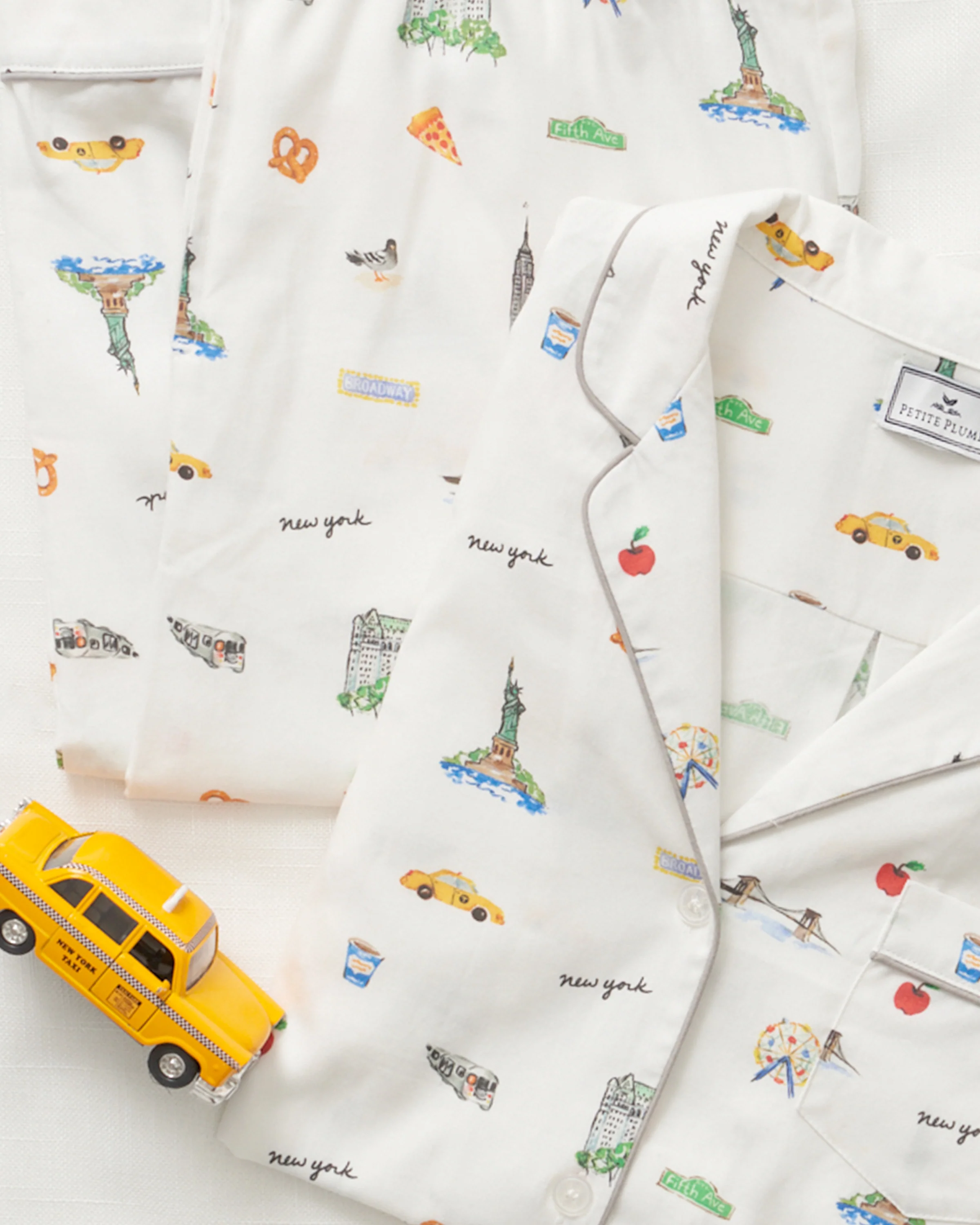 Kid's Twill Pajama Set in New York! New York! - Image 3