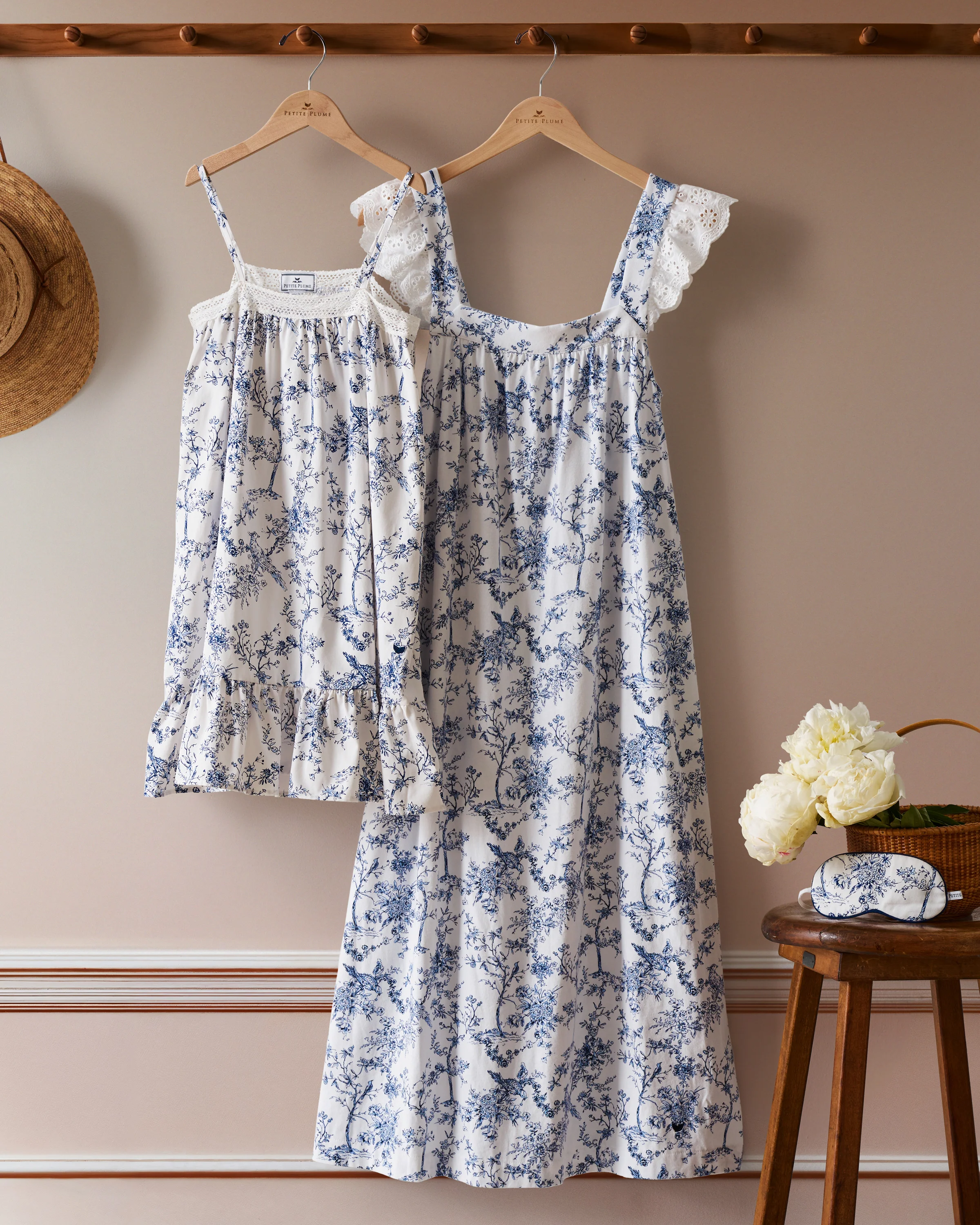 Girl's Twill Lily Nightgown in Timeless Toile - Image 5