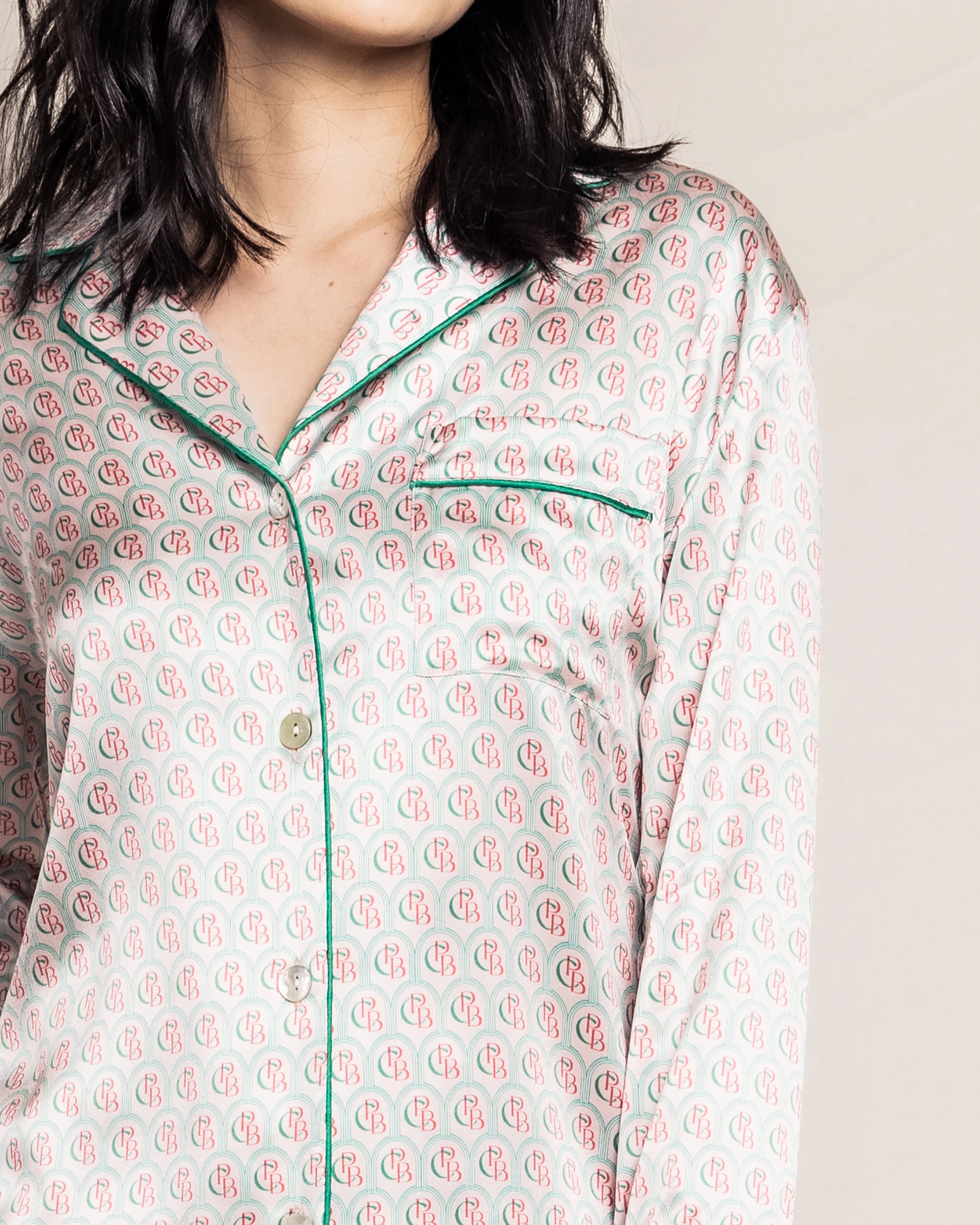 Colony Hotel x Petite Plume Women's Silk Pajama Set in Exclusive Print - Image 3