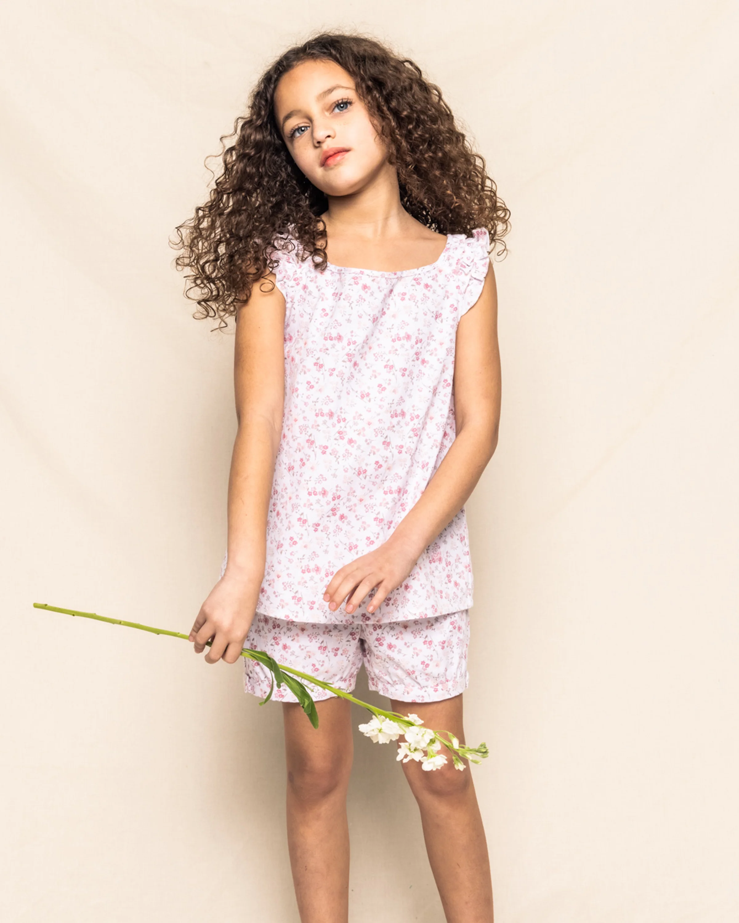 Girl's Twill Amelie Short Set in Dorset Floral - Image 2