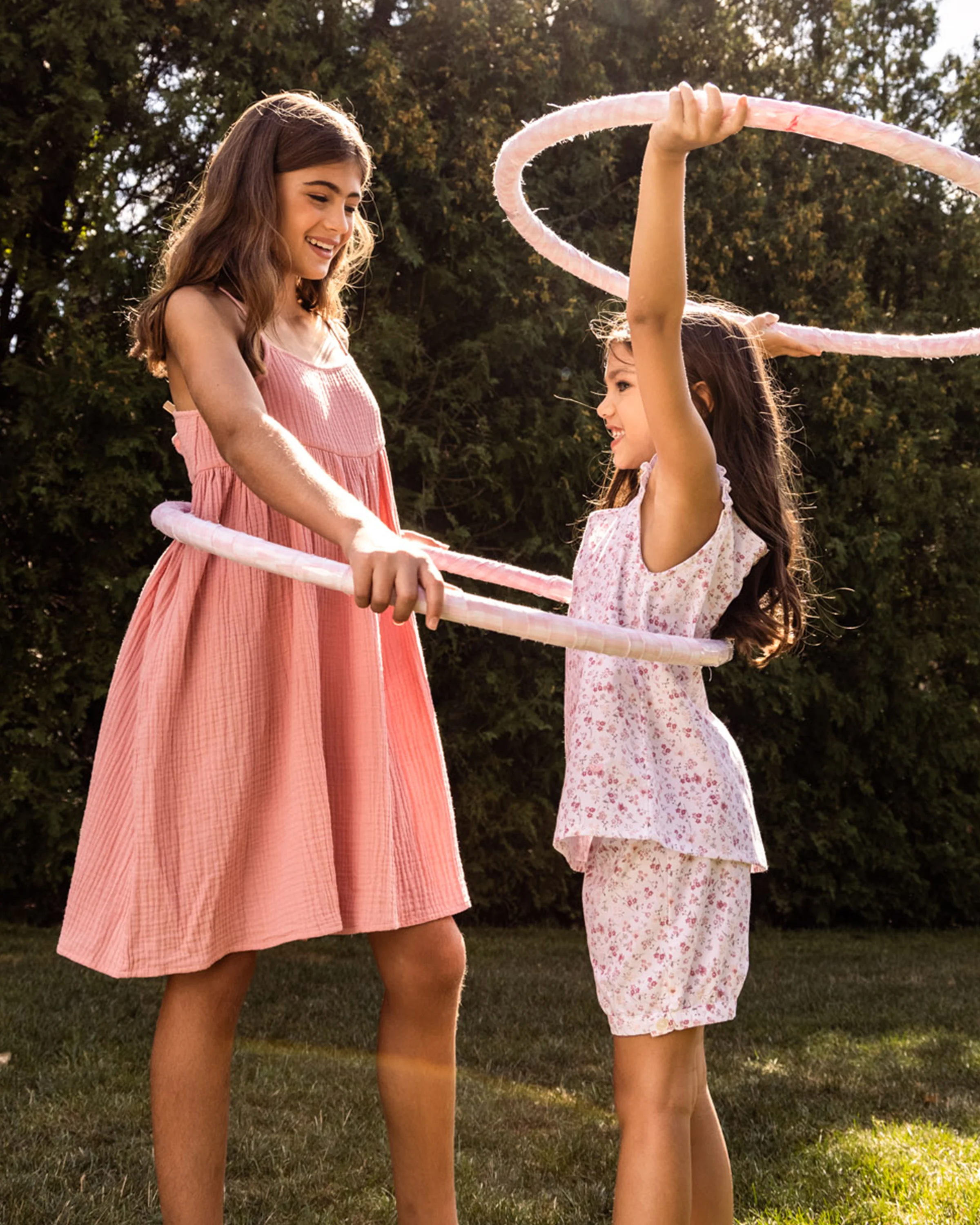 Girl's Twill Amelie Short Set in Dorset Floral - Image 4