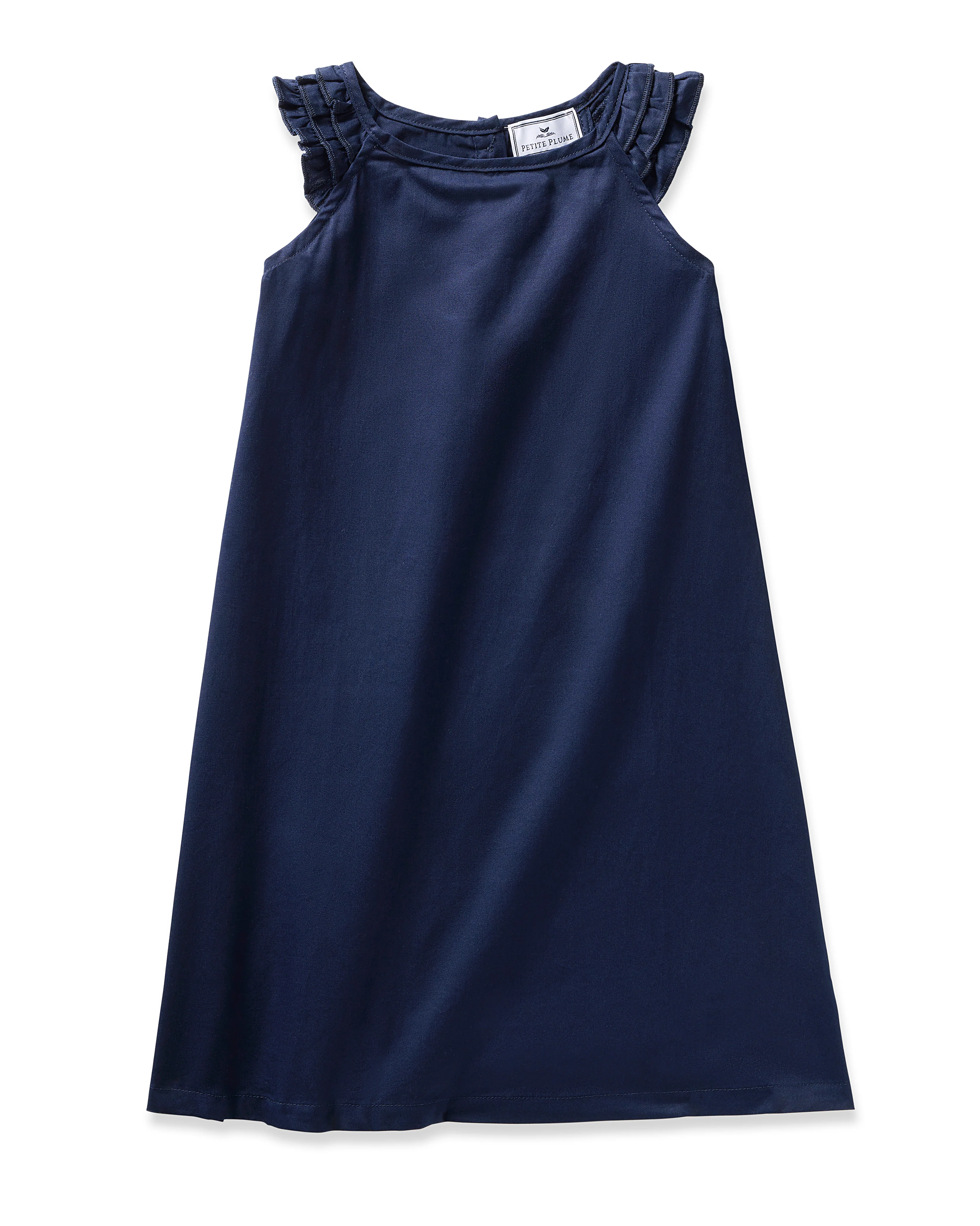 Girl's Twill Amelie Nightgown in Navy