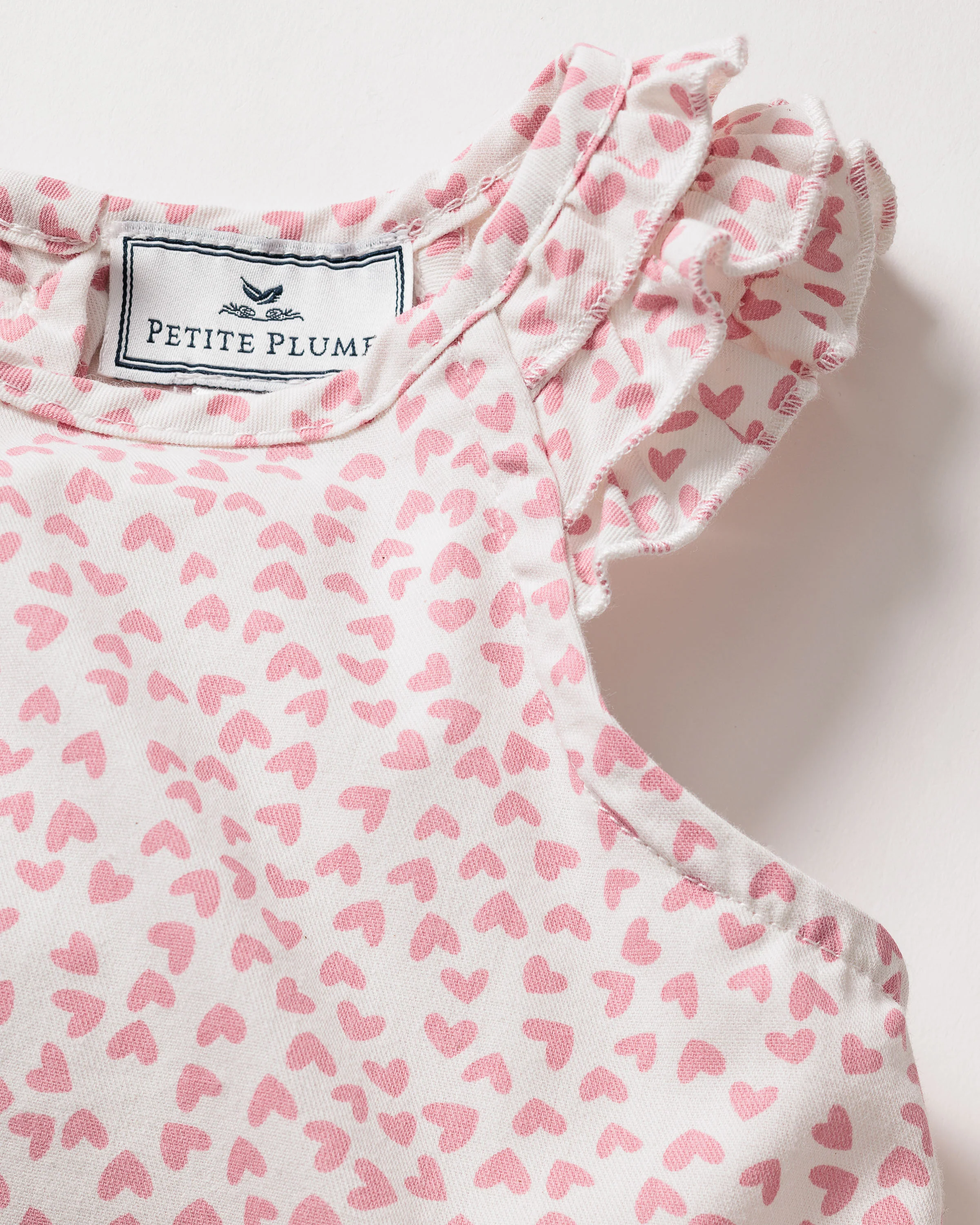 Girl's Twill Amelie Nightgown in Sweethearts - Image 4