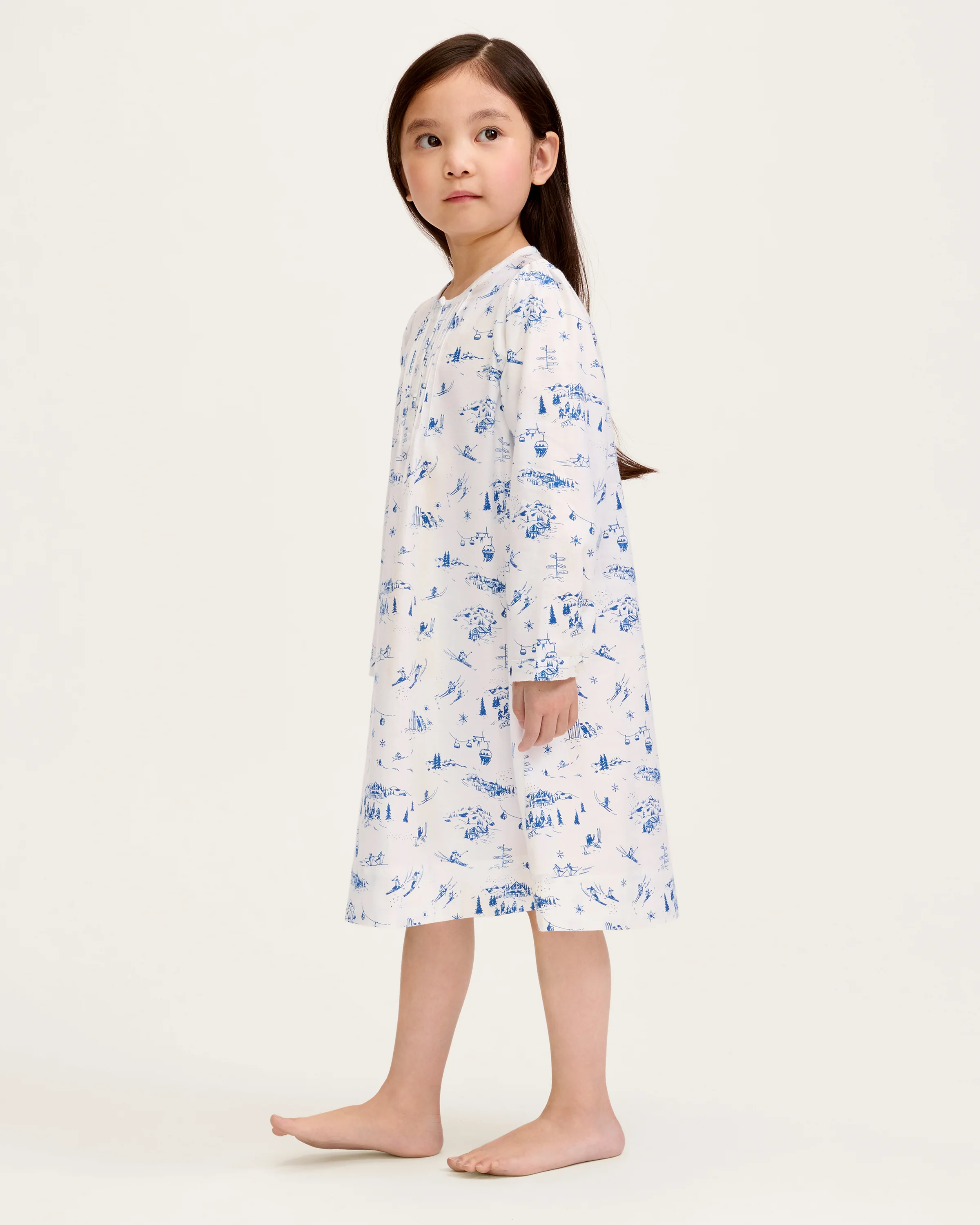 Girl's Twill Beatrice Nightgown in Chalet Toile - Image 4