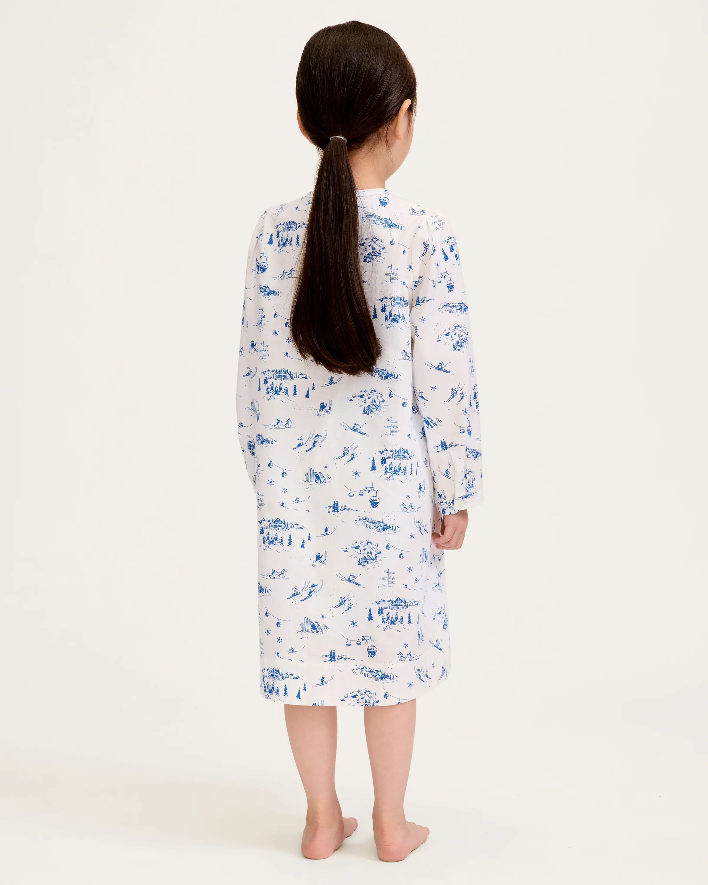 Girl's Twill Beatrice Nightgown in Chalet Toile - Image 5