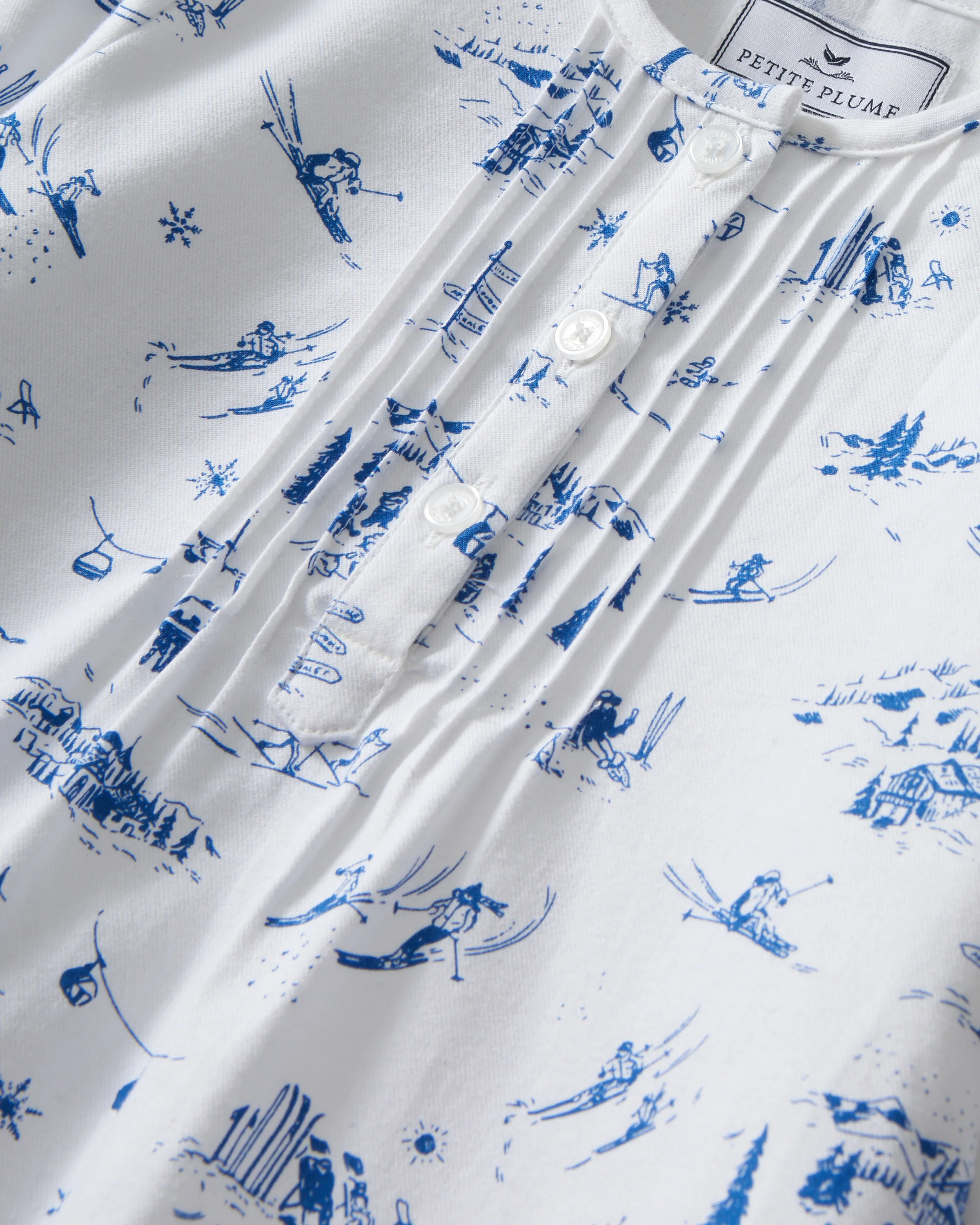 Girl's Twill Beatrice Nightgown in Chalet Toile - Image 7