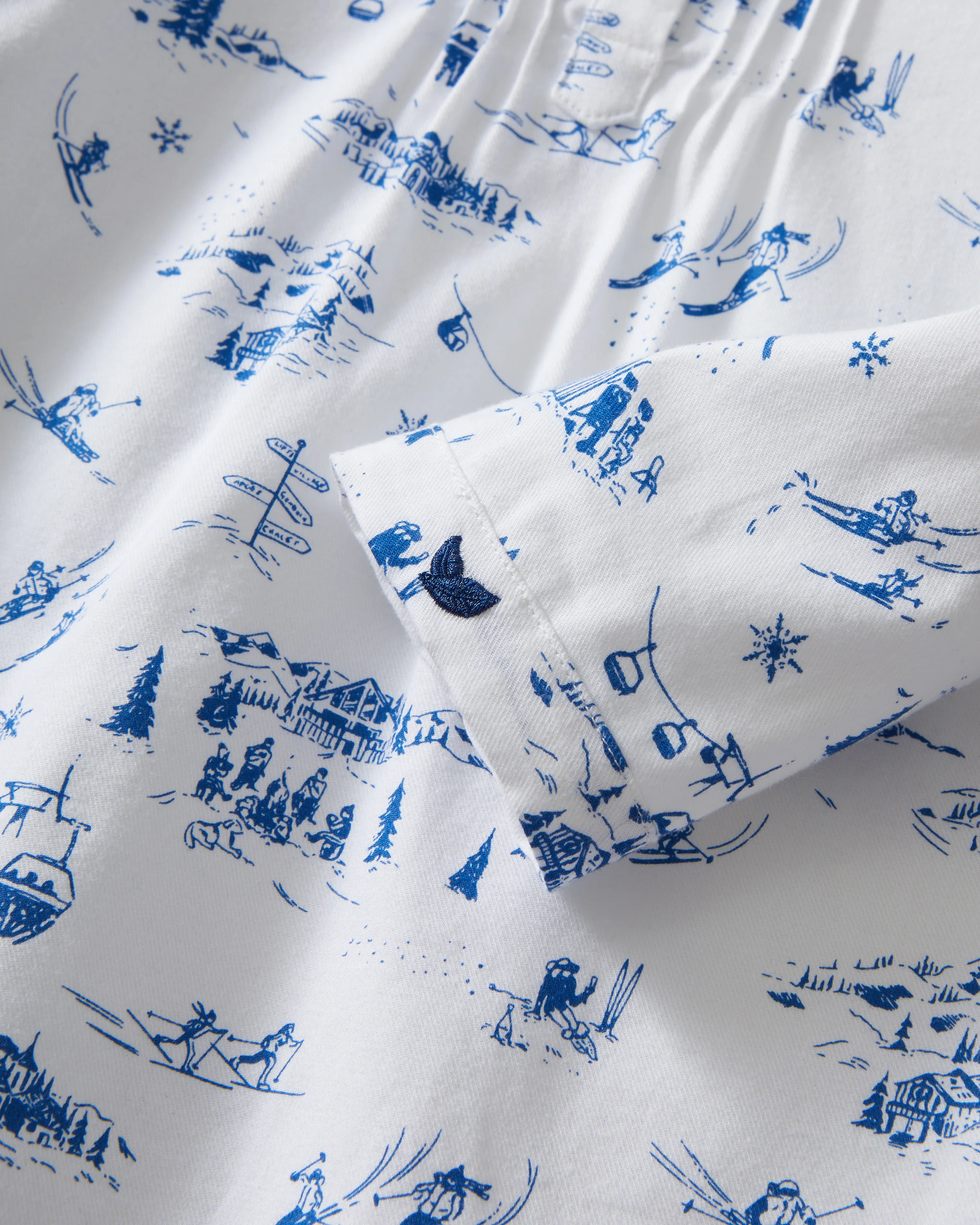 Girl's Twill Beatrice Nightgown in Chalet Toile - Image 8