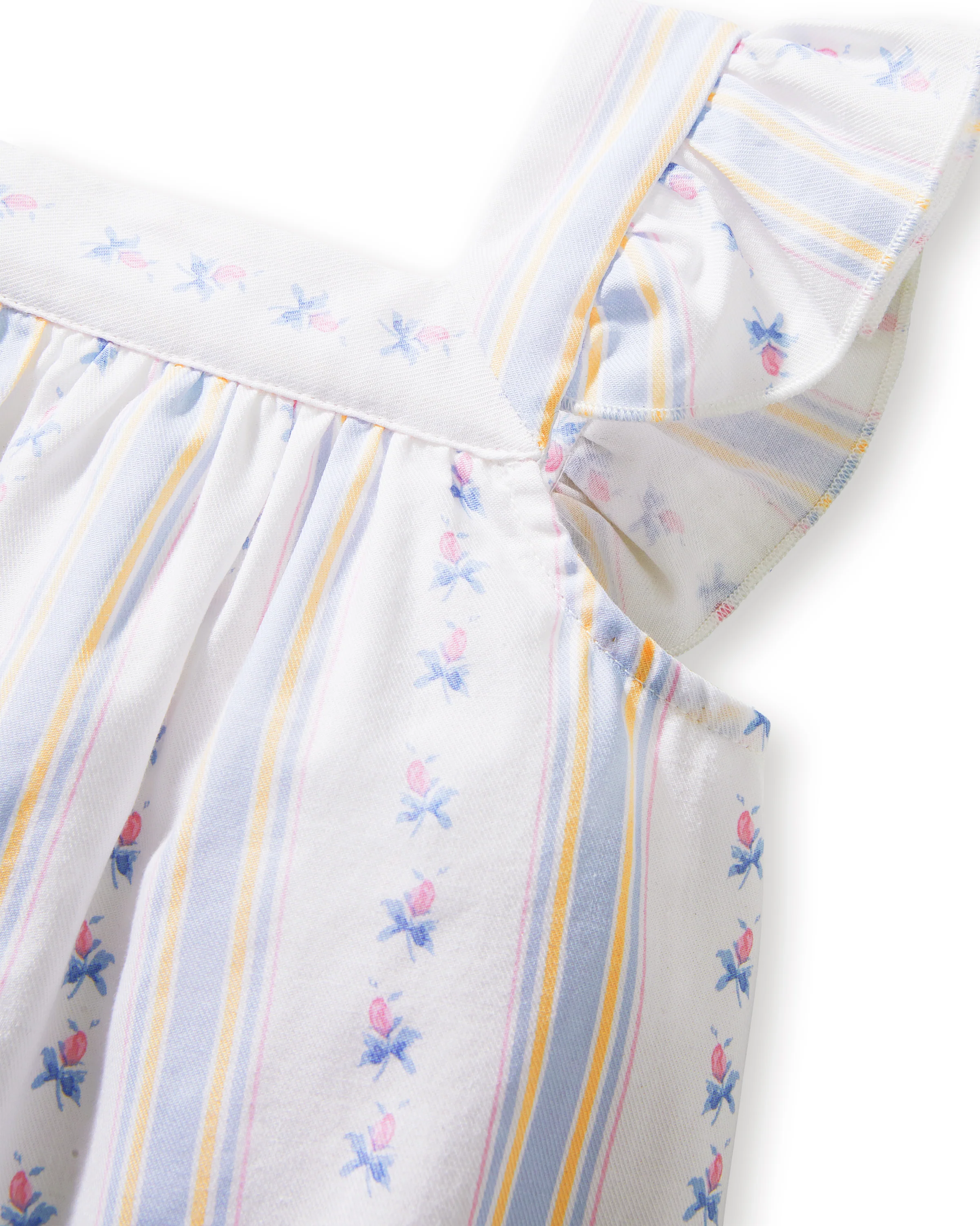 Girl's Twill Clara Nightgown in Cottage Stripe - Image 8