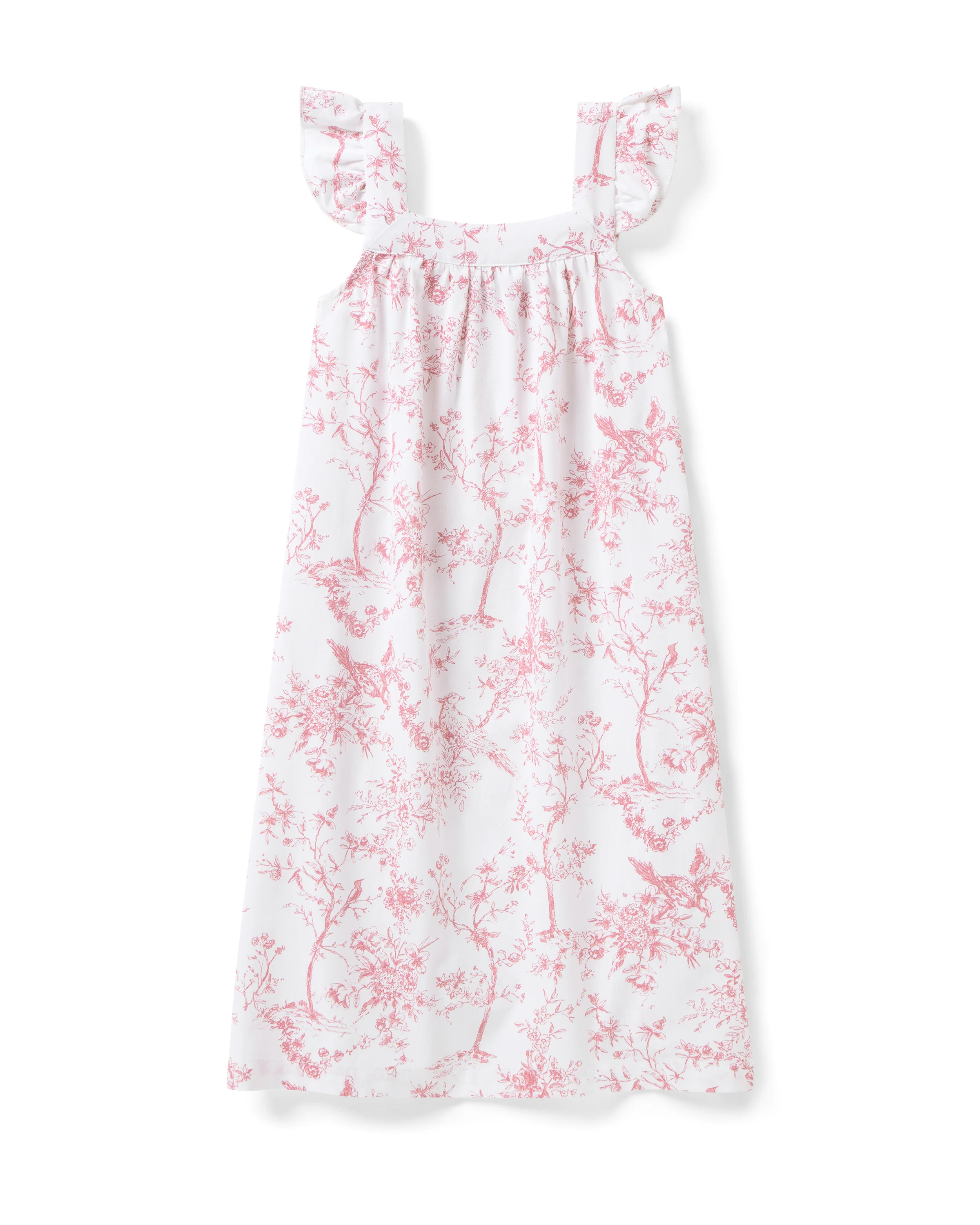 Girl's Twill Clara Nightgown in Pink Timeless Toile - Image 6