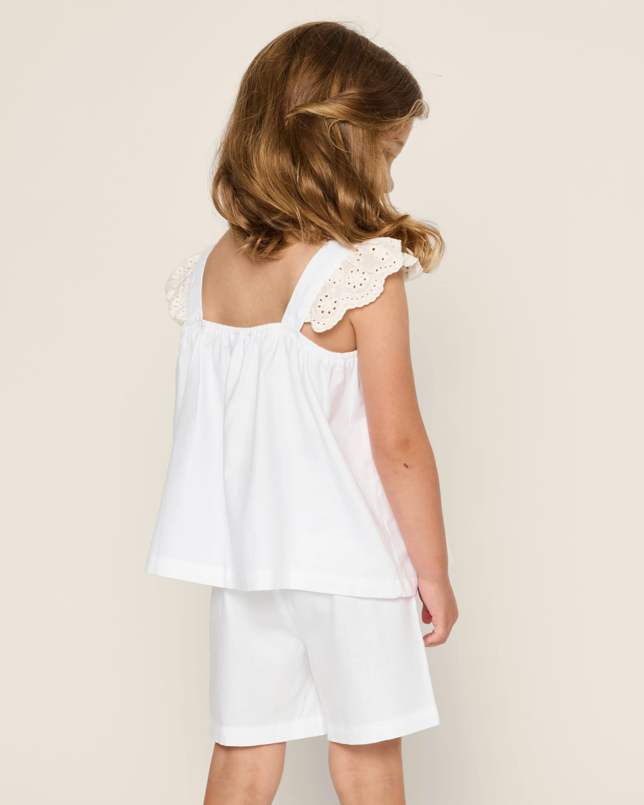 Girl's Twill Clara Short Set in Navy - Image 10