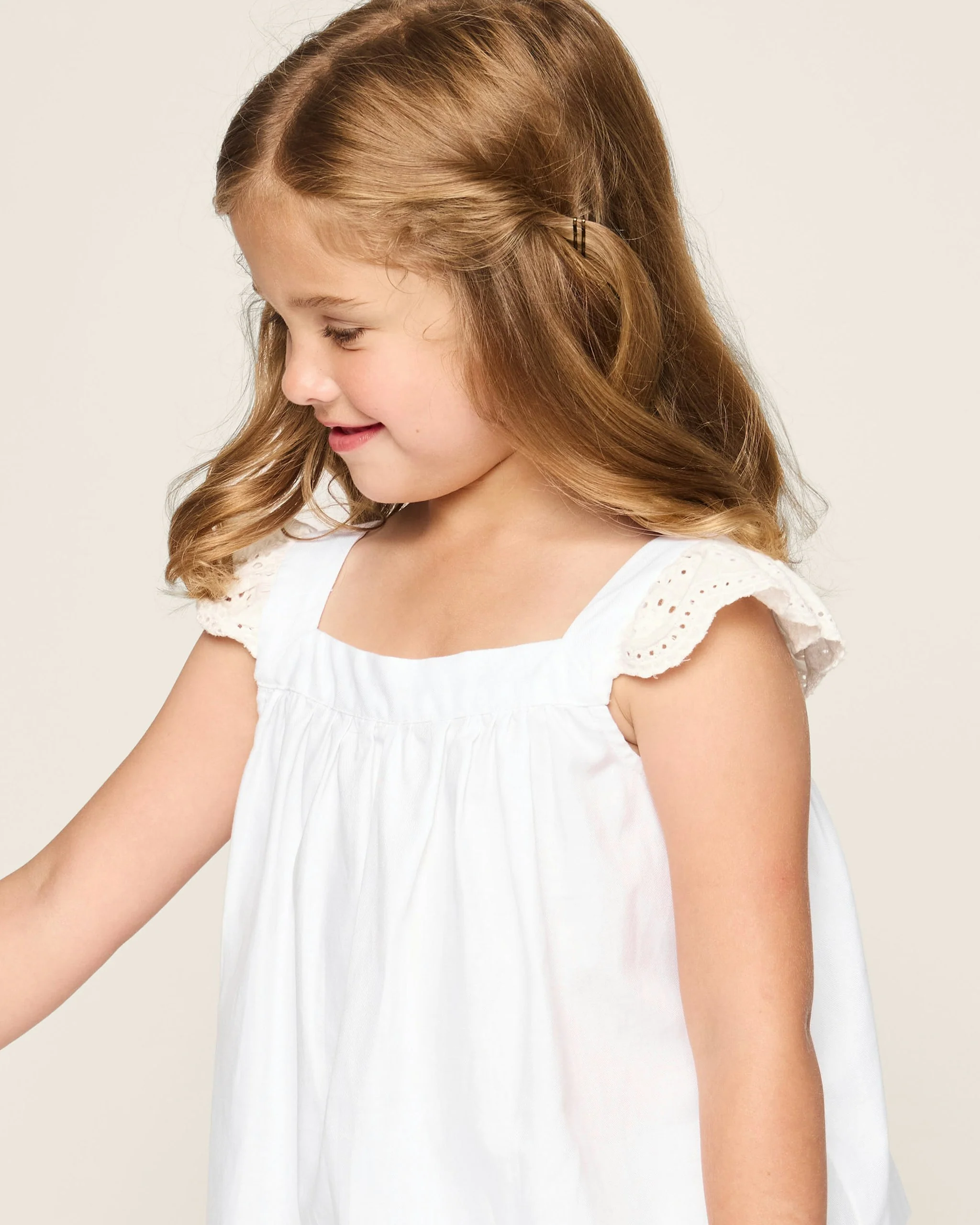 Girl's Twill Clara Short Set in Navy - Image 11