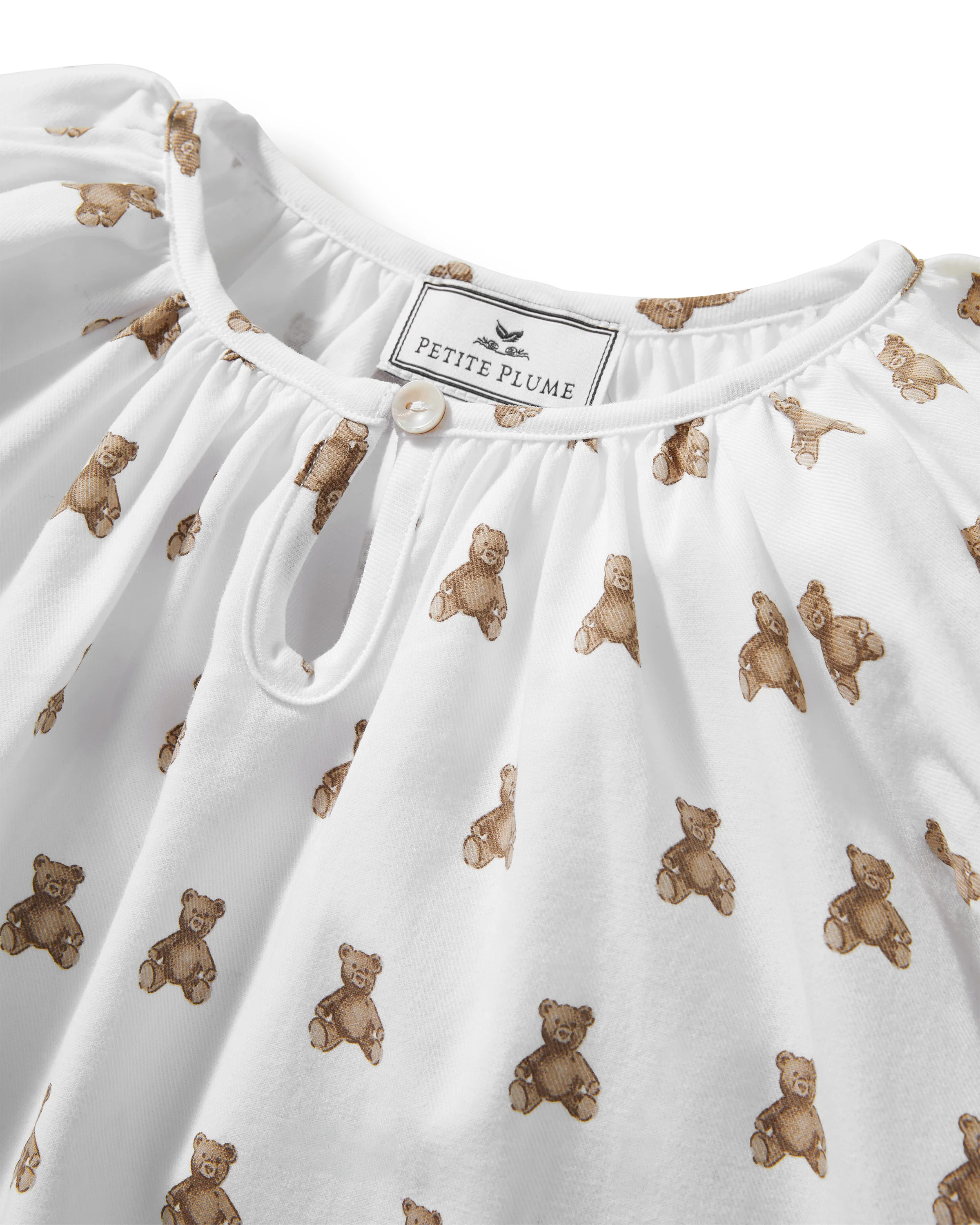 Girl's Twill Delphine Nightgown in Teddy Tales - Image 6