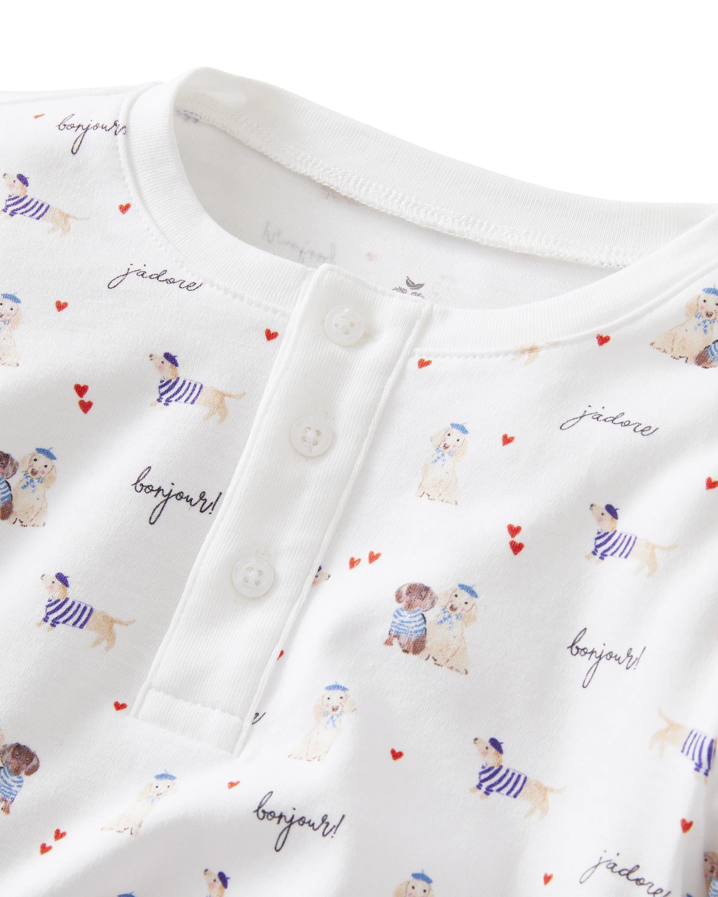 Kid's Pima Snug Fit Pajama Set in Le Woof - Image 8