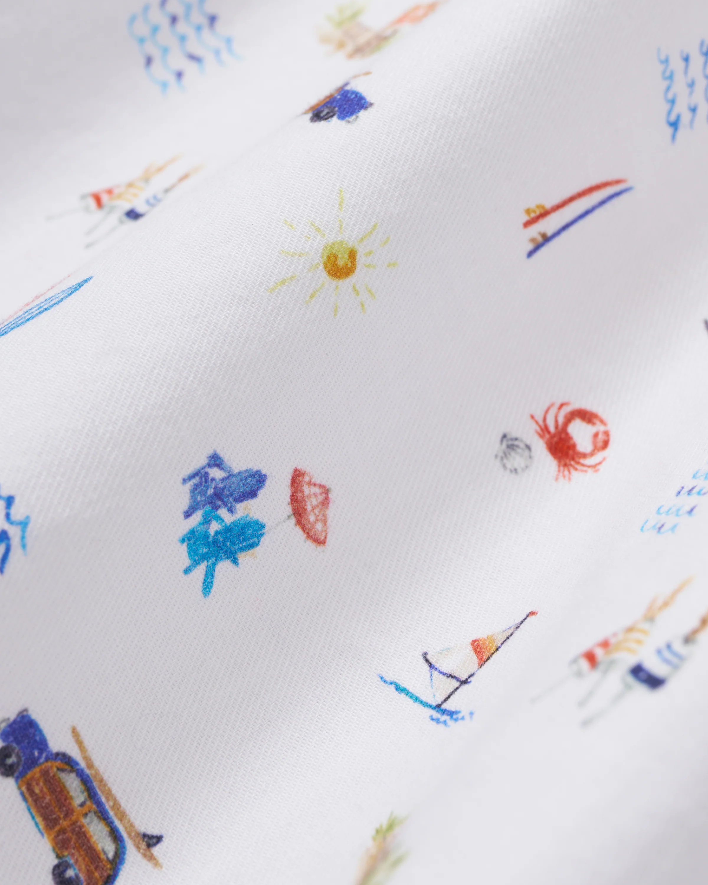 Kid's Pima Snug Fit Pajama Set in Summer Nostalgia - Image 6