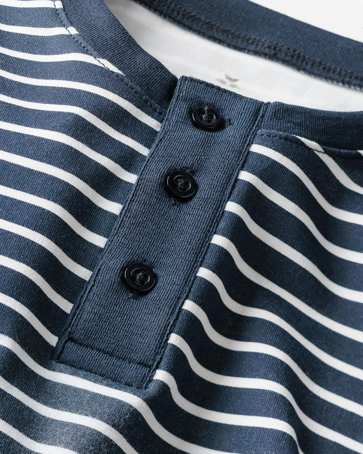 Kid's Pima Snug Fit Pajama Set in Navy Stripe - Image 6