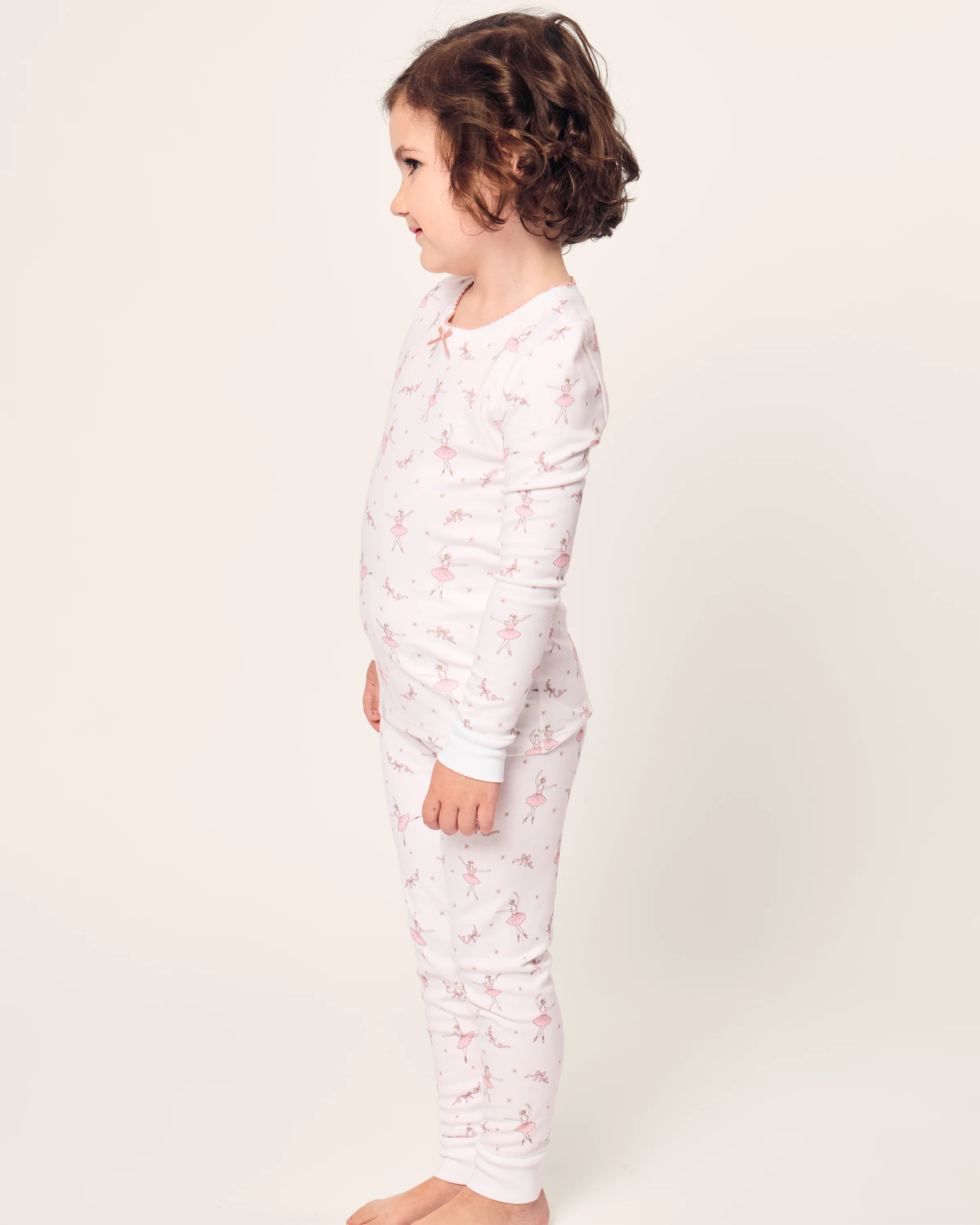 Kid's Pima Snug Fit Pajama Set in Sugar Plum Fairy - Image 3