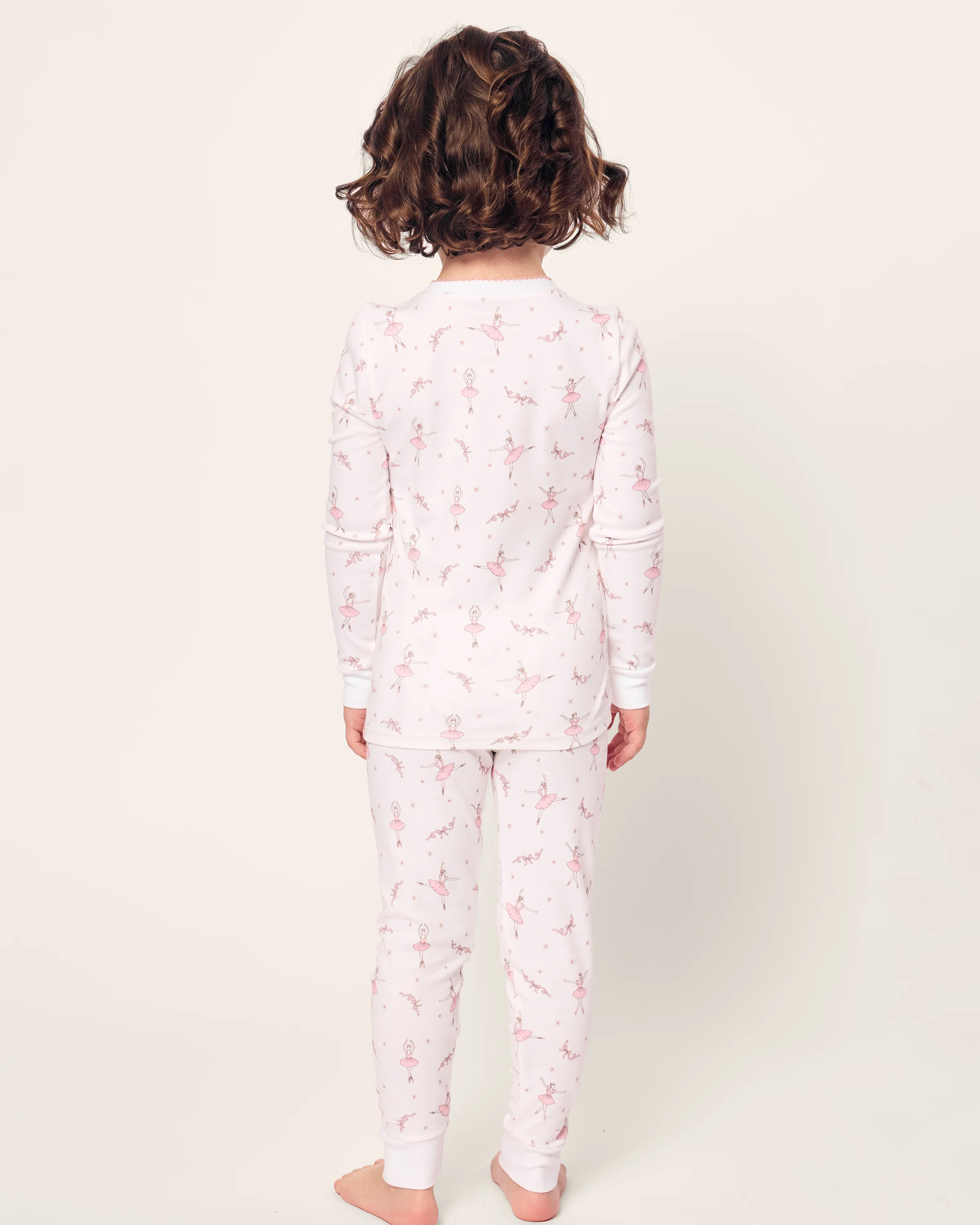 Kid's Pima Snug Fit Pajama Set in Sugar Plum Fairy - Image 4