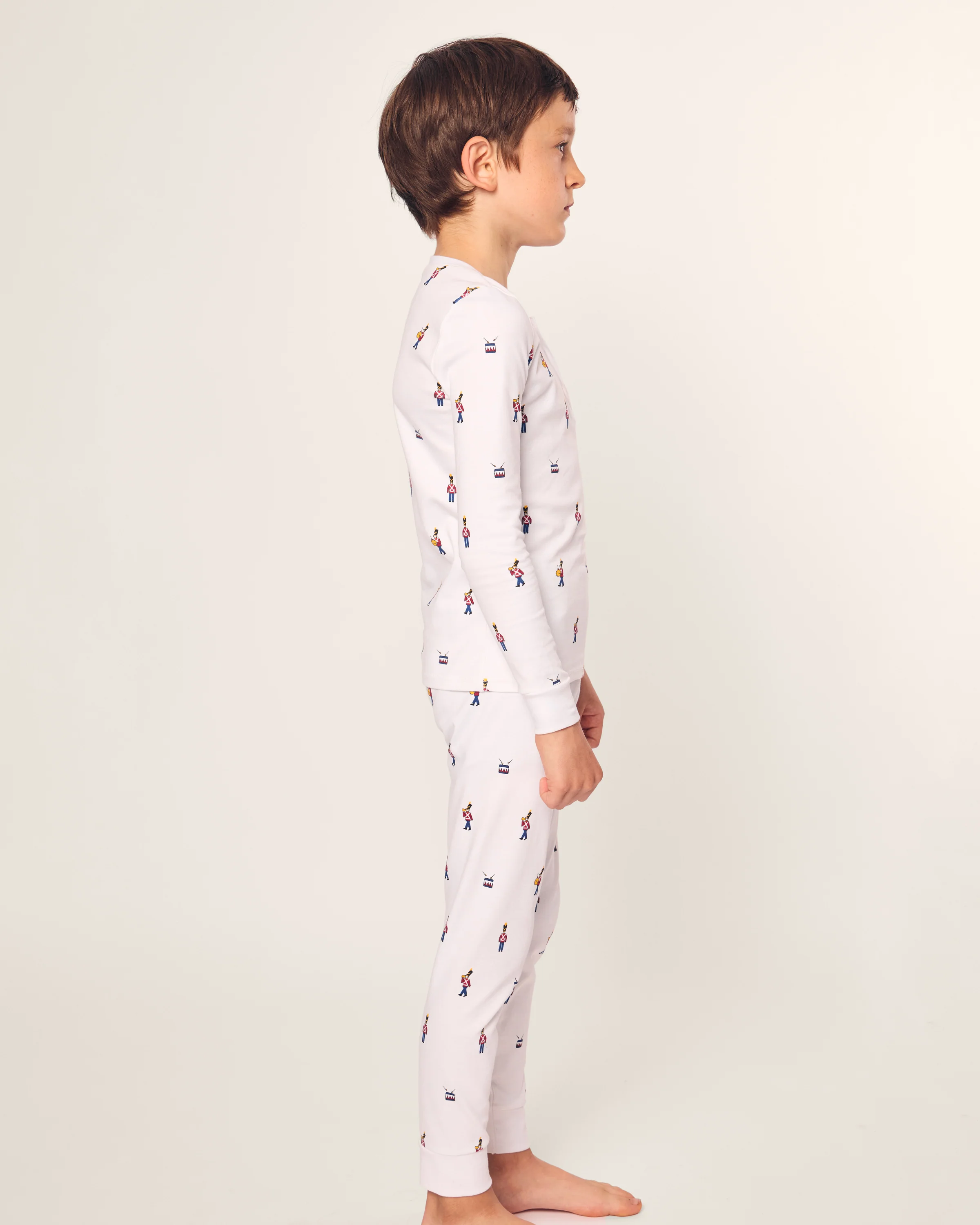 Kid's Pima Snug Fit Pajama Set in Toy Soldier - Image 3