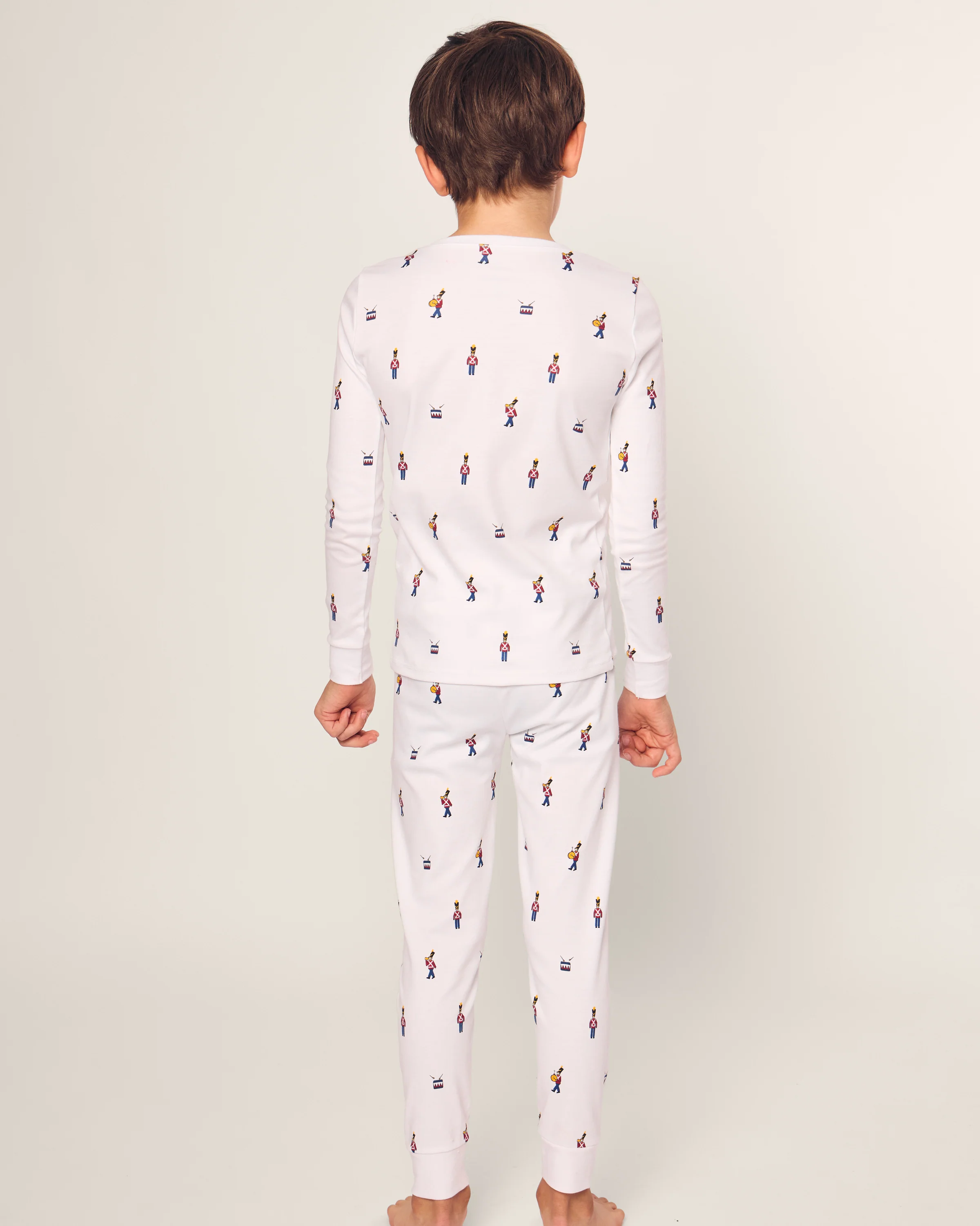 Kid's Pima Snug Fit Pajama Set in Toy Soldier - Image 4