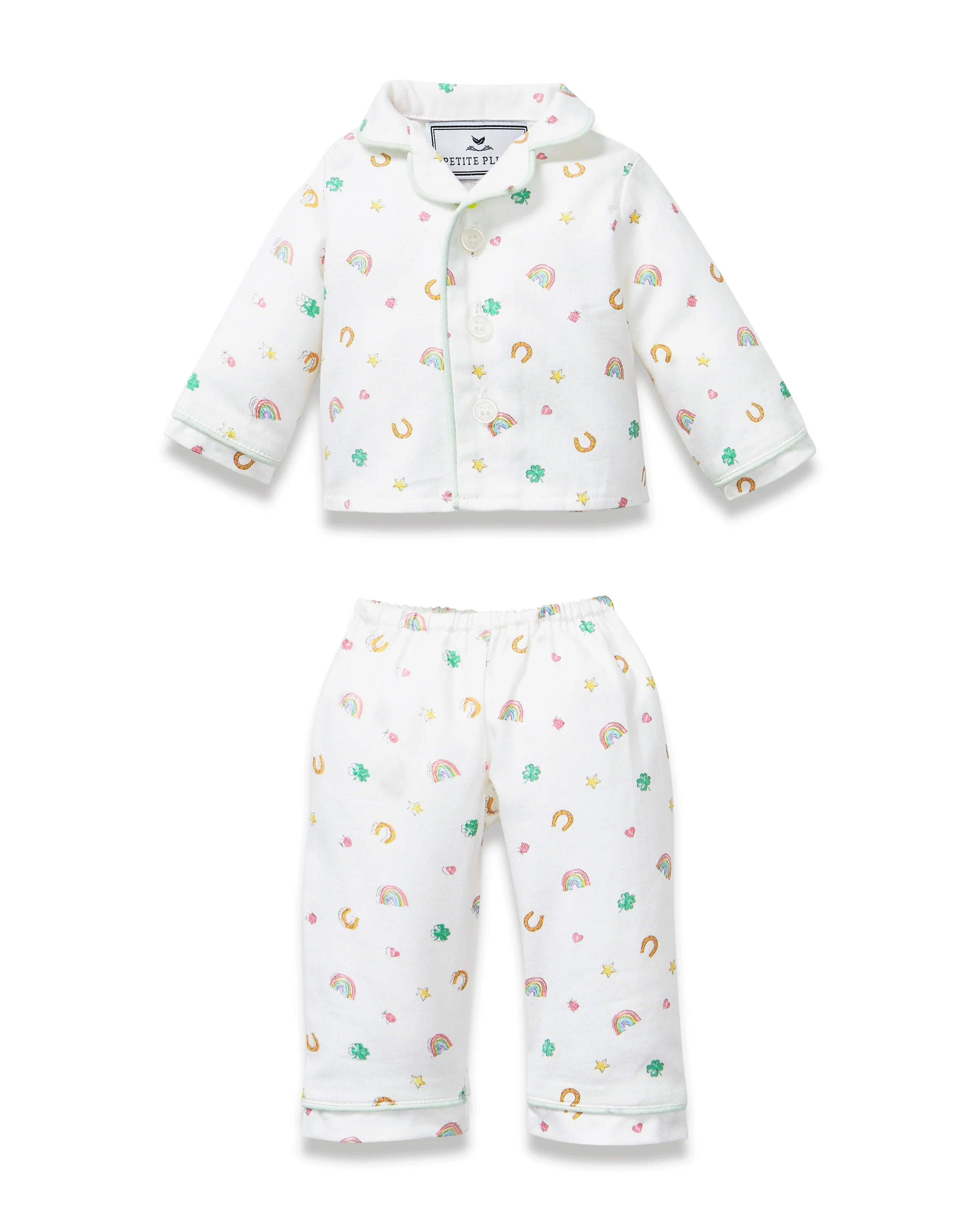 Kid's Twill Doll Pajamas in Good Luck Charms