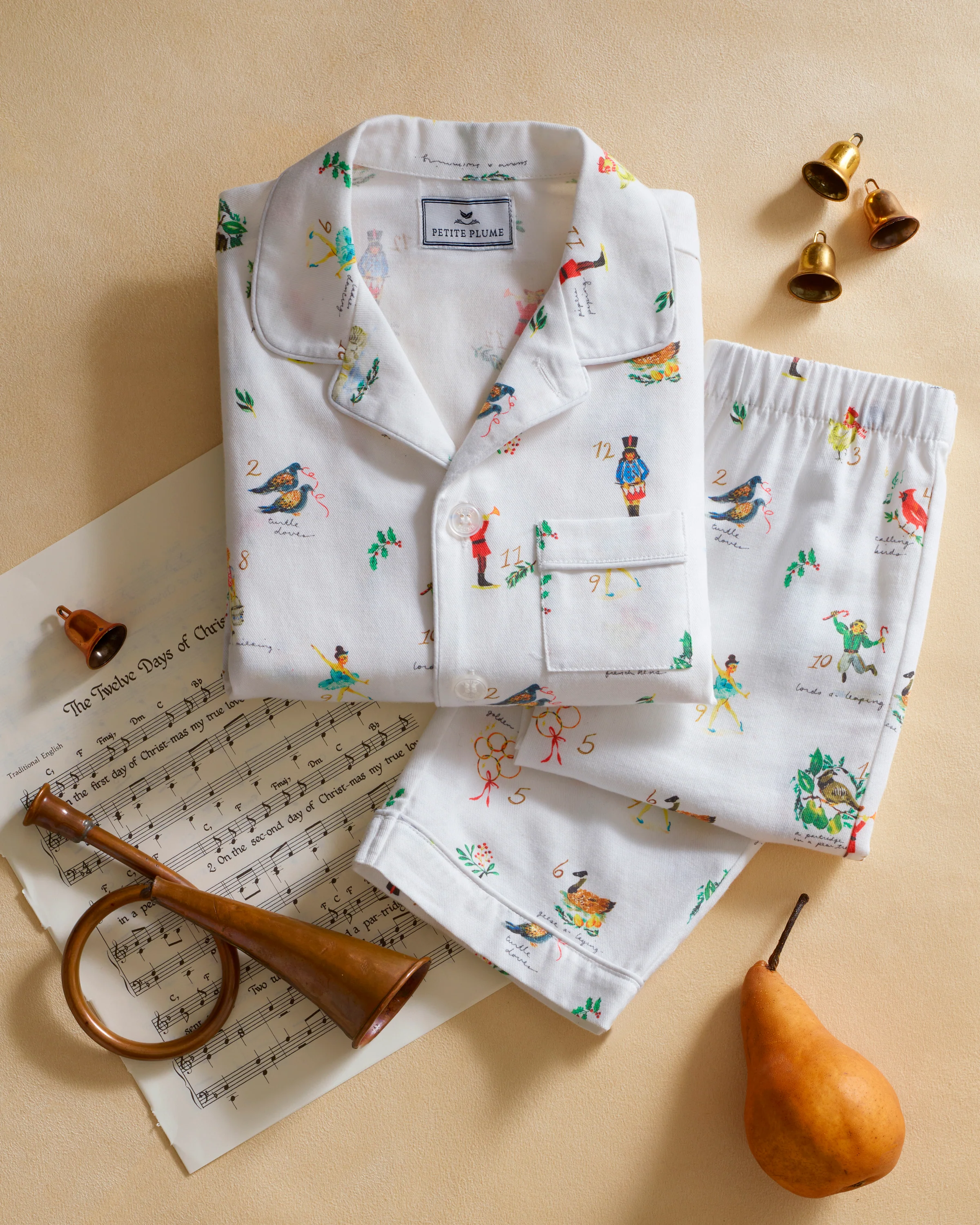 Kid's Twill Pajama Set in 12 Days of Christmas - Image 7