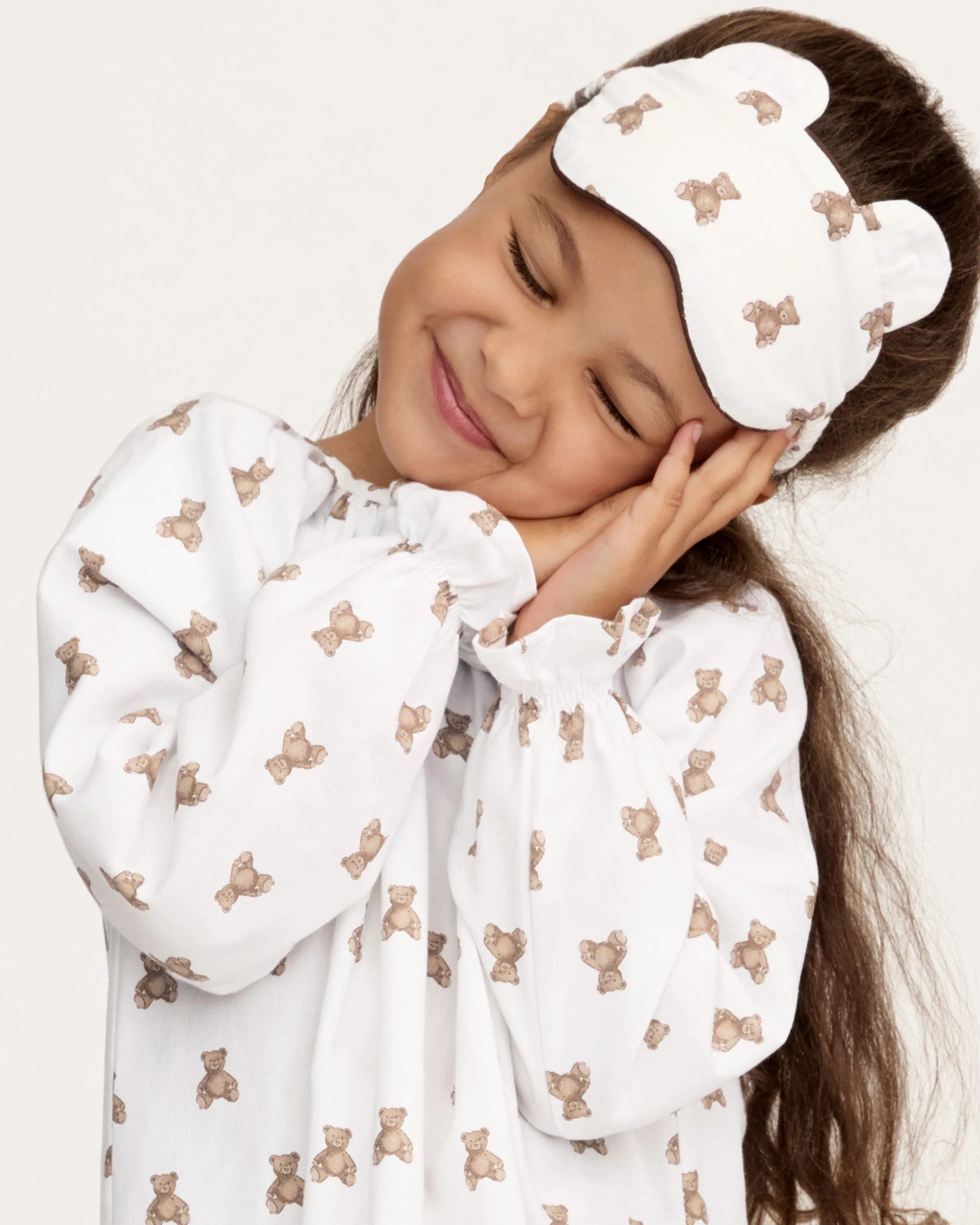 Kid's Twill Sleep Mask in Teddy Tales