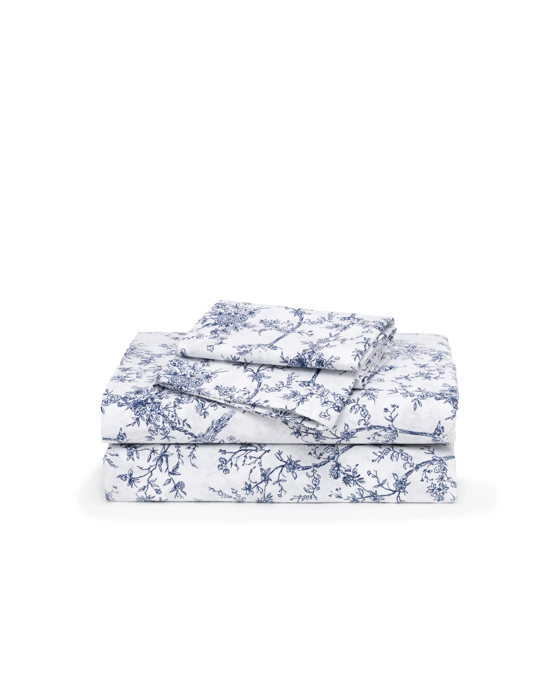Luxe Premium Percale Bed Sheets in Timeless Toile
