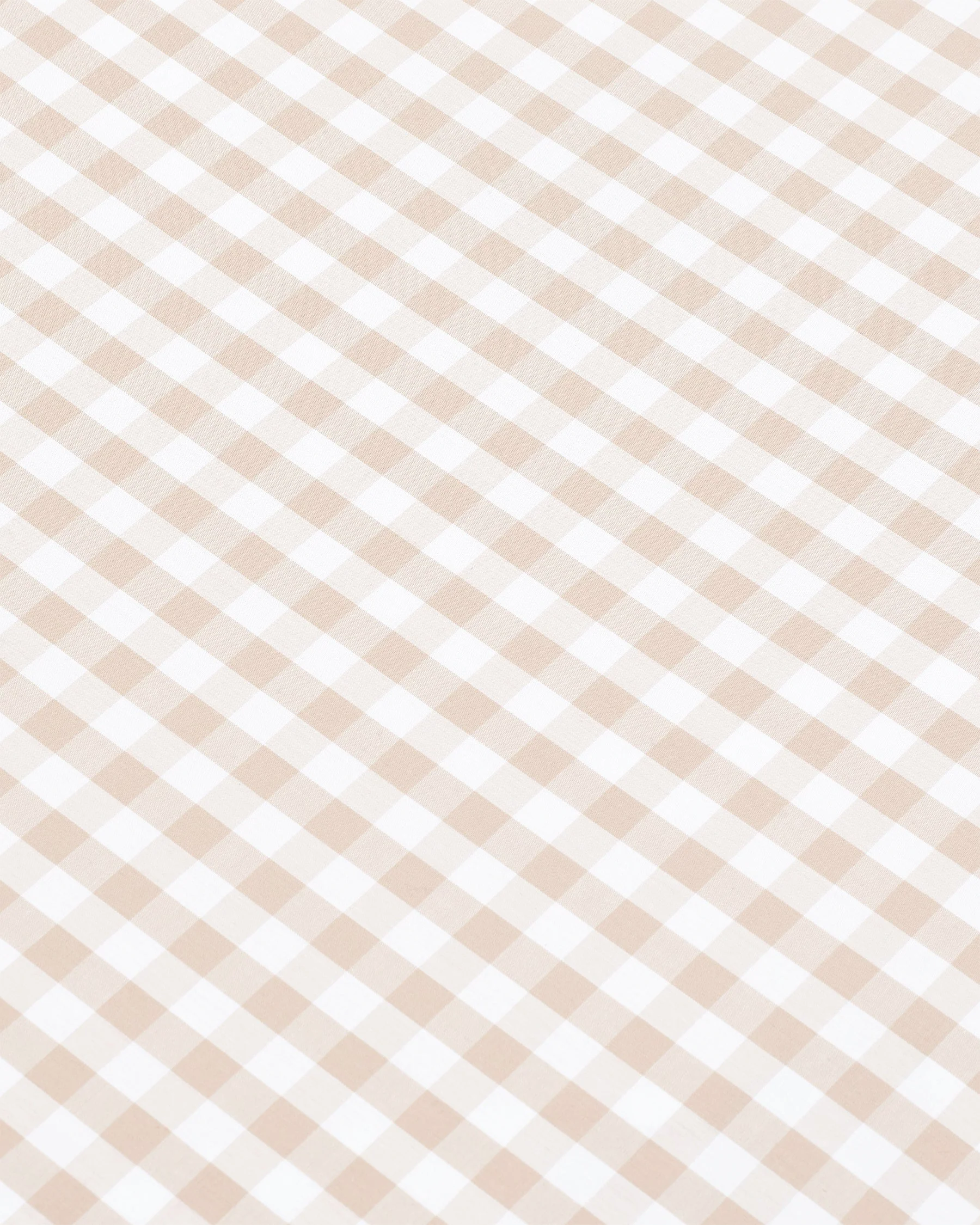 Luxe Premium Percale Bed Sheets in Camel Gingham - Image 3