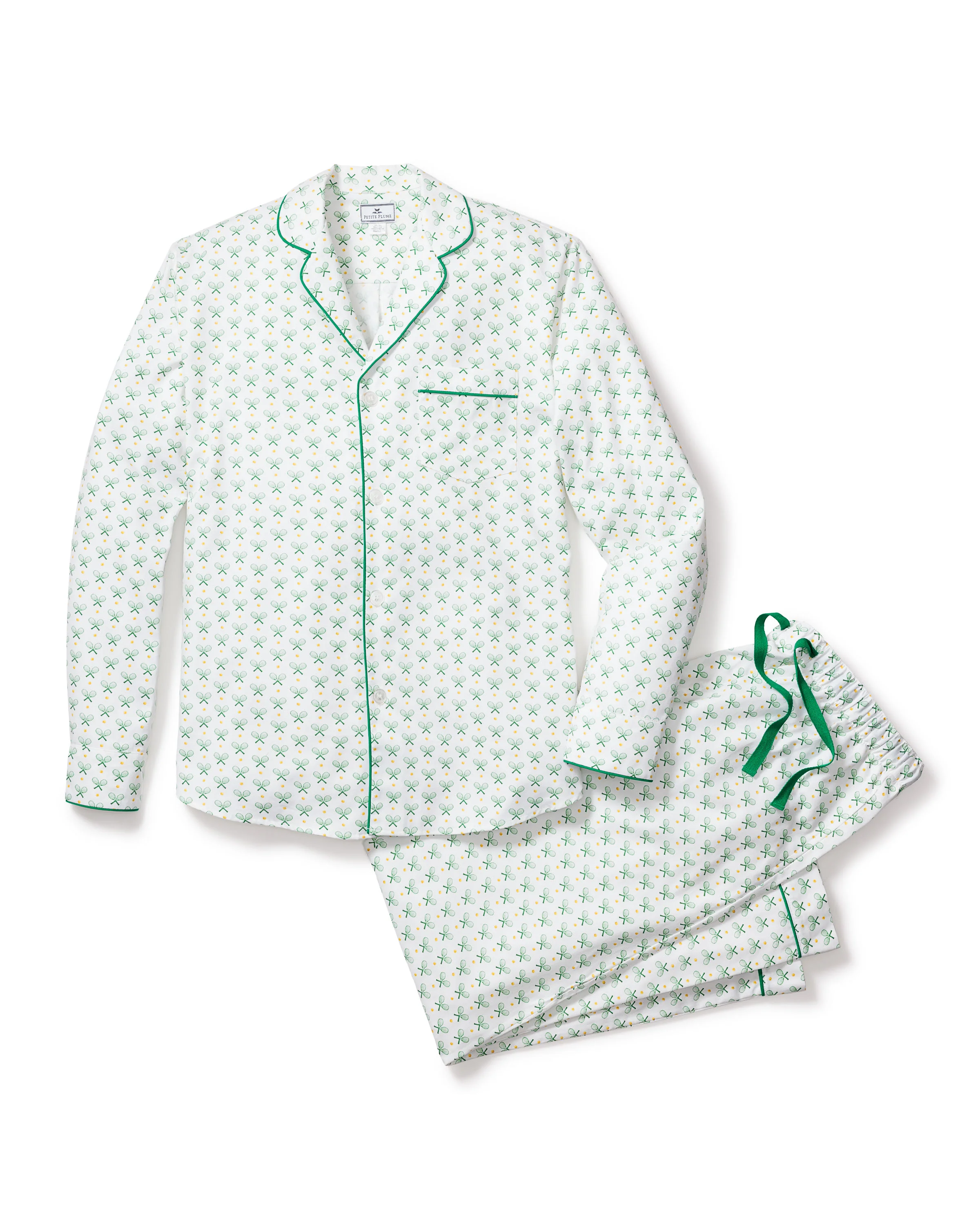 Men's Twill Pajama Set in Match Point - Image 4