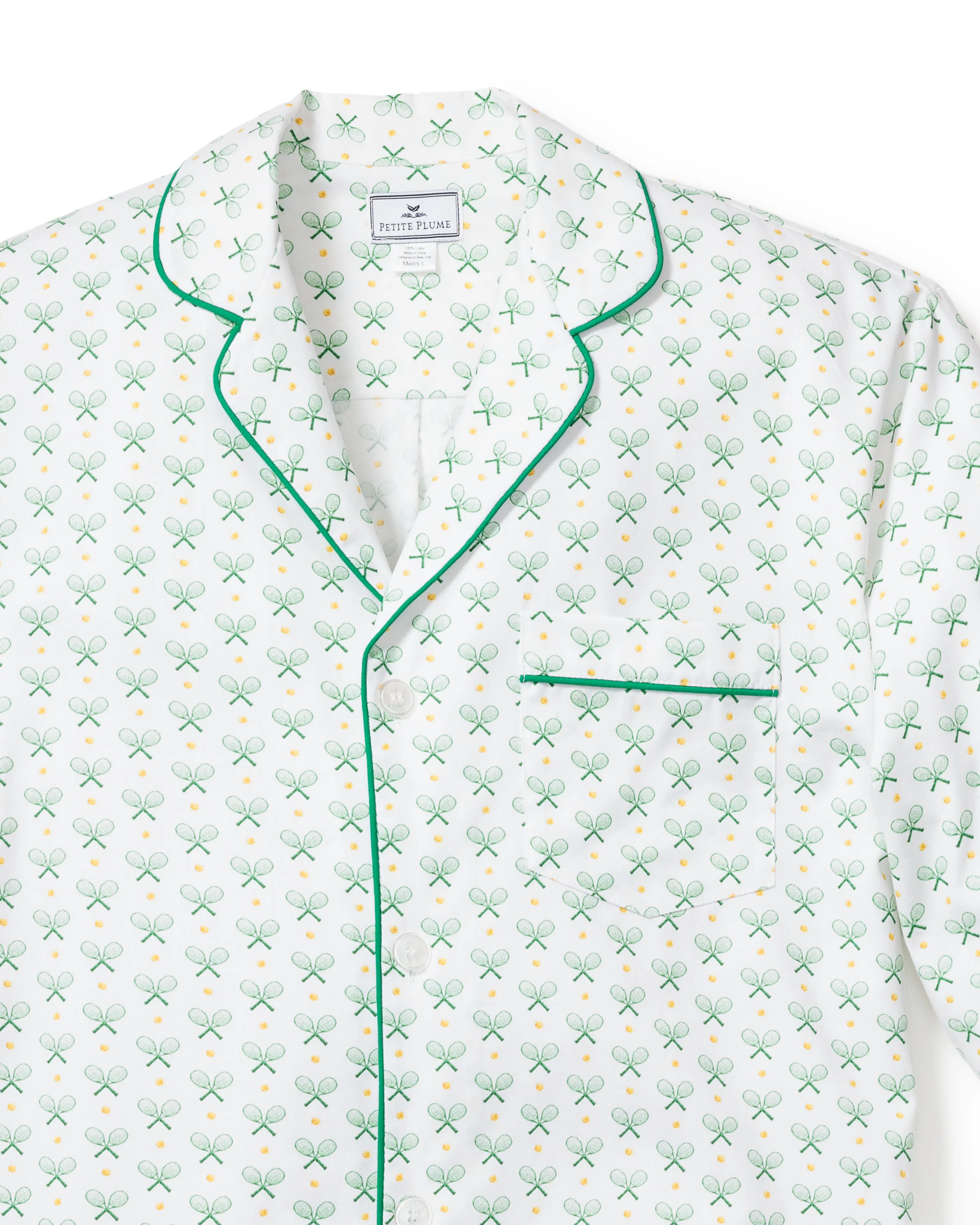 Men's Twill Pajama Set in Match Point - Image 5