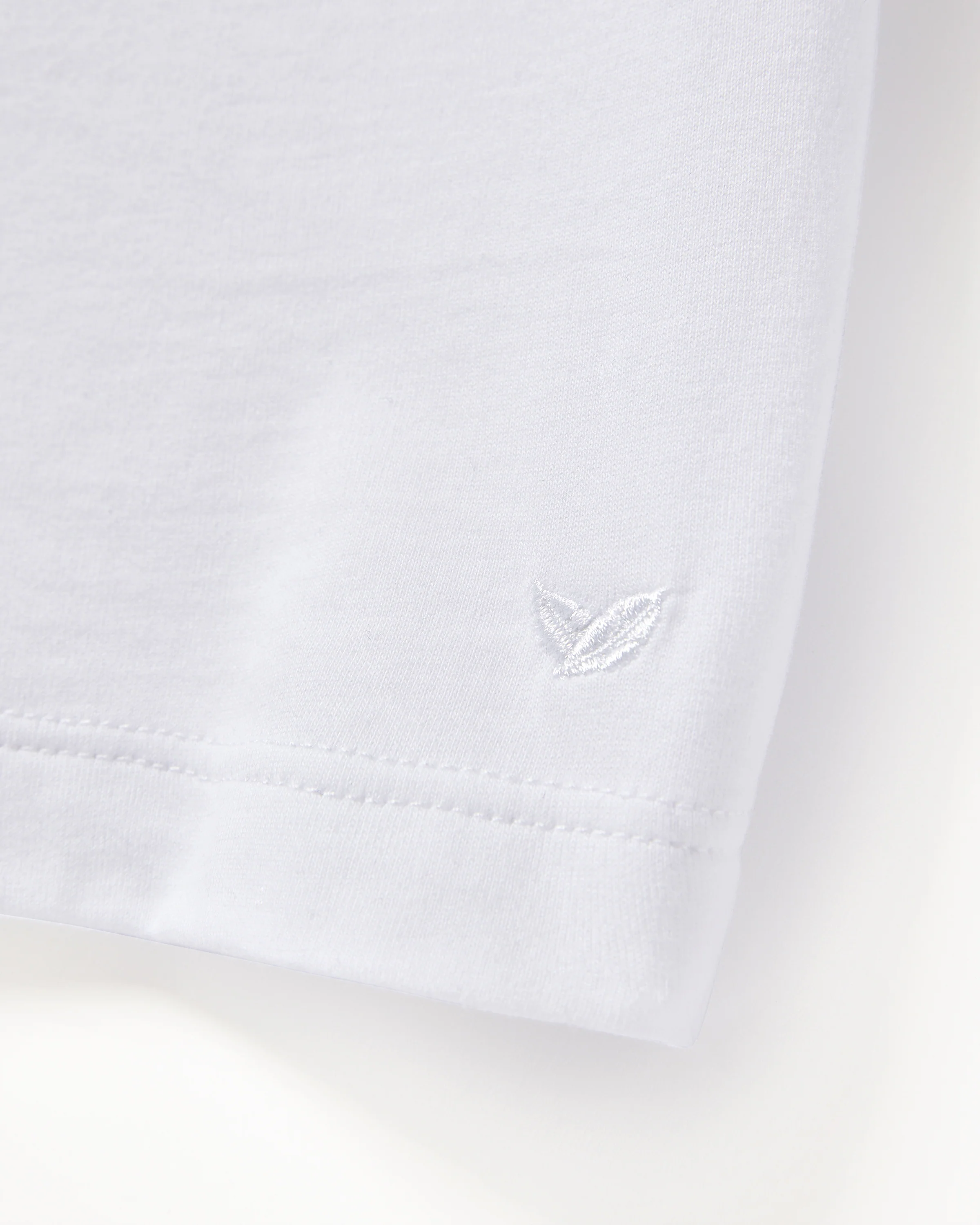 Men's Pima Essential Crew Neck Tee in White - Image 6