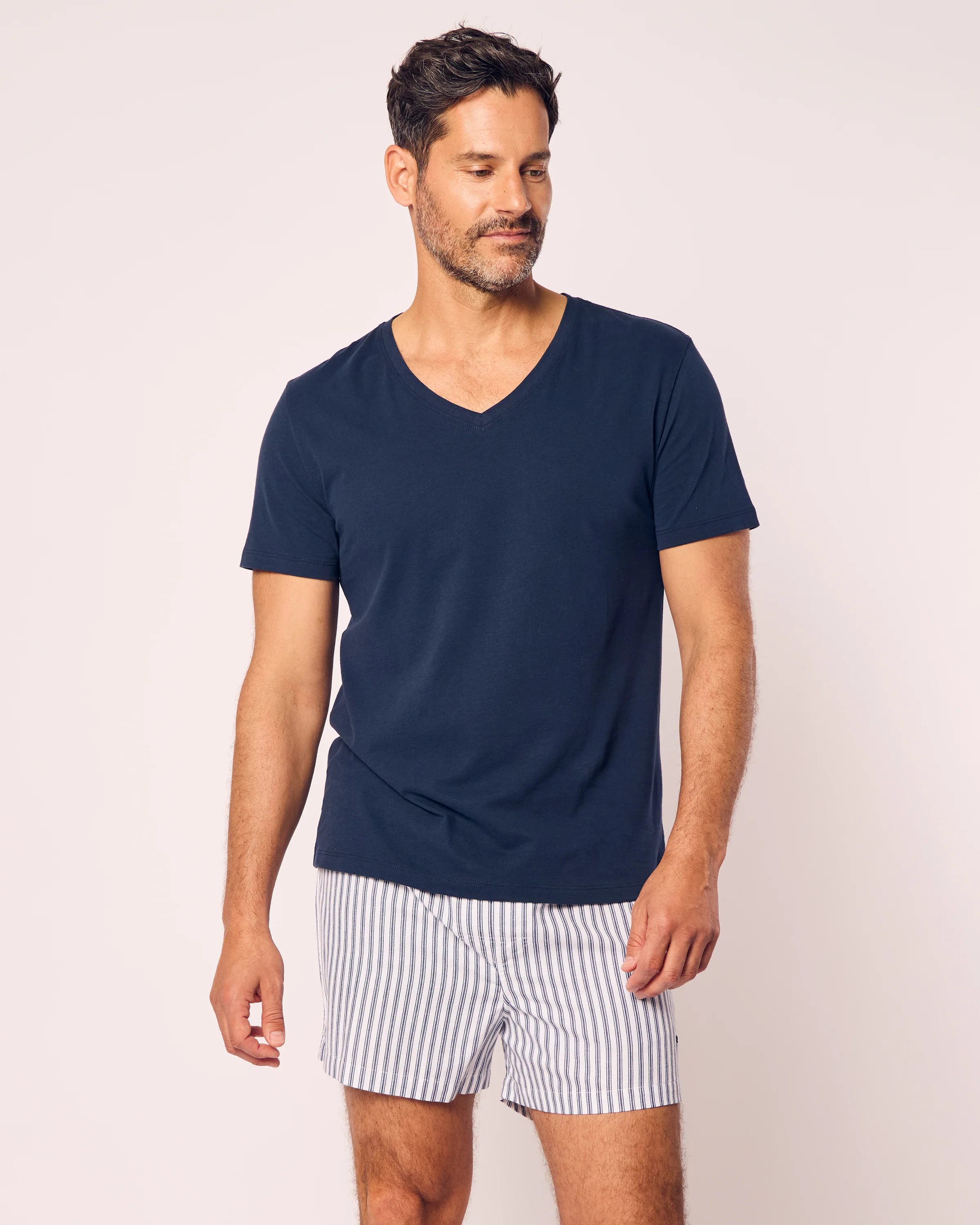 Men's Twill 3 Pack Boxers in Navy - Image 2