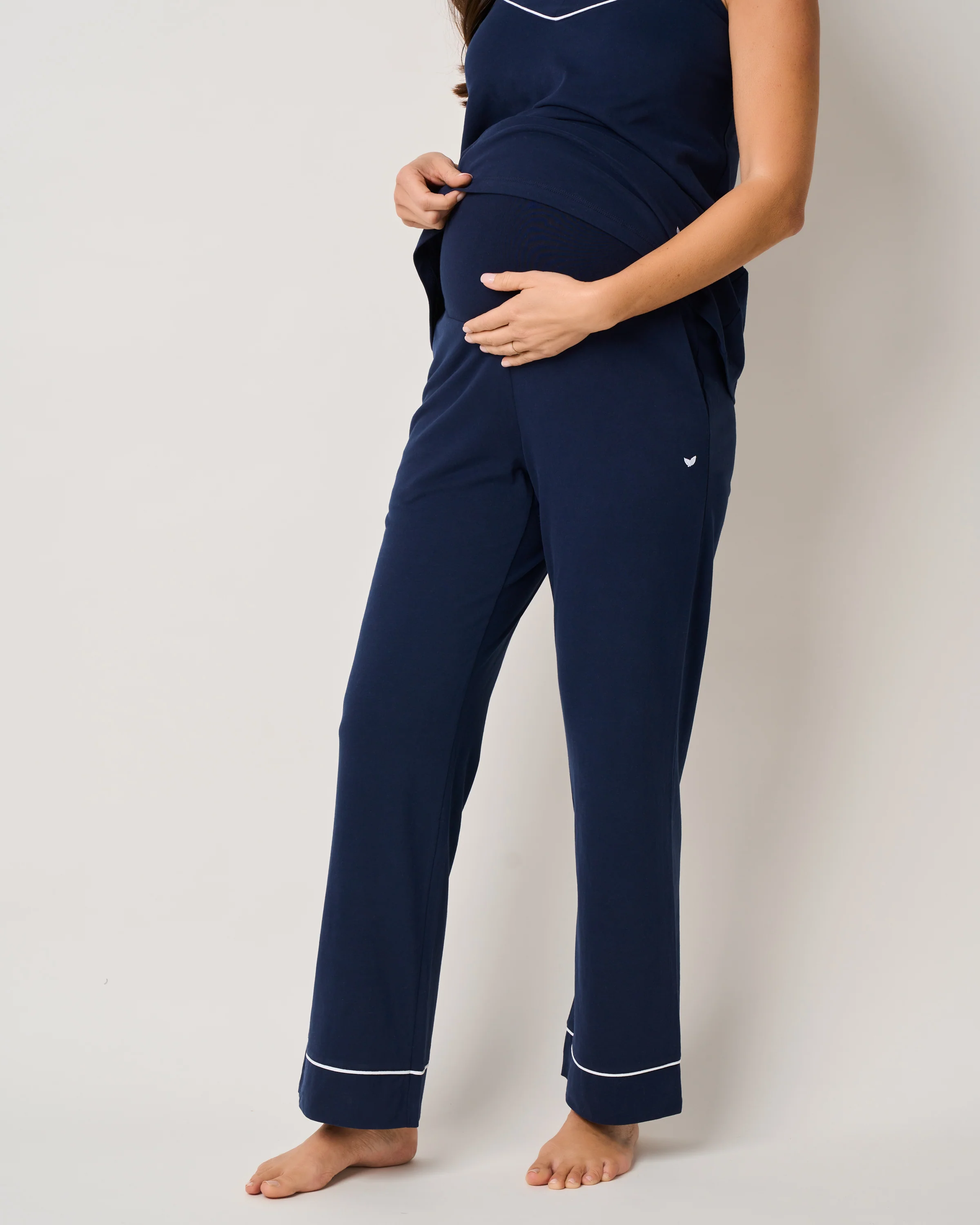 The Basics Maternity Set in Navy - Image 6