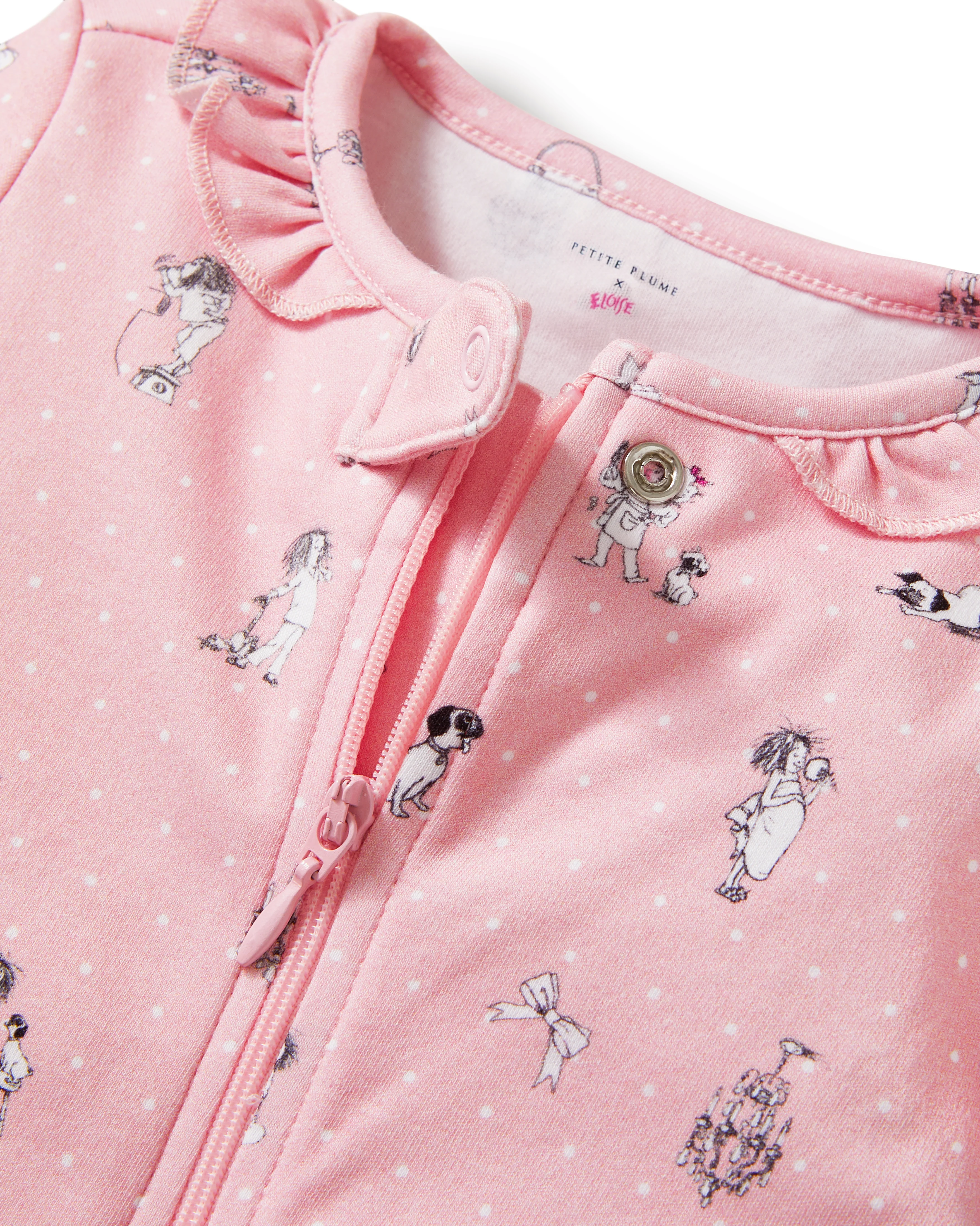 Petite Plume x Eloise Baby Pima Romper in Eloise Adventures - Image 2
