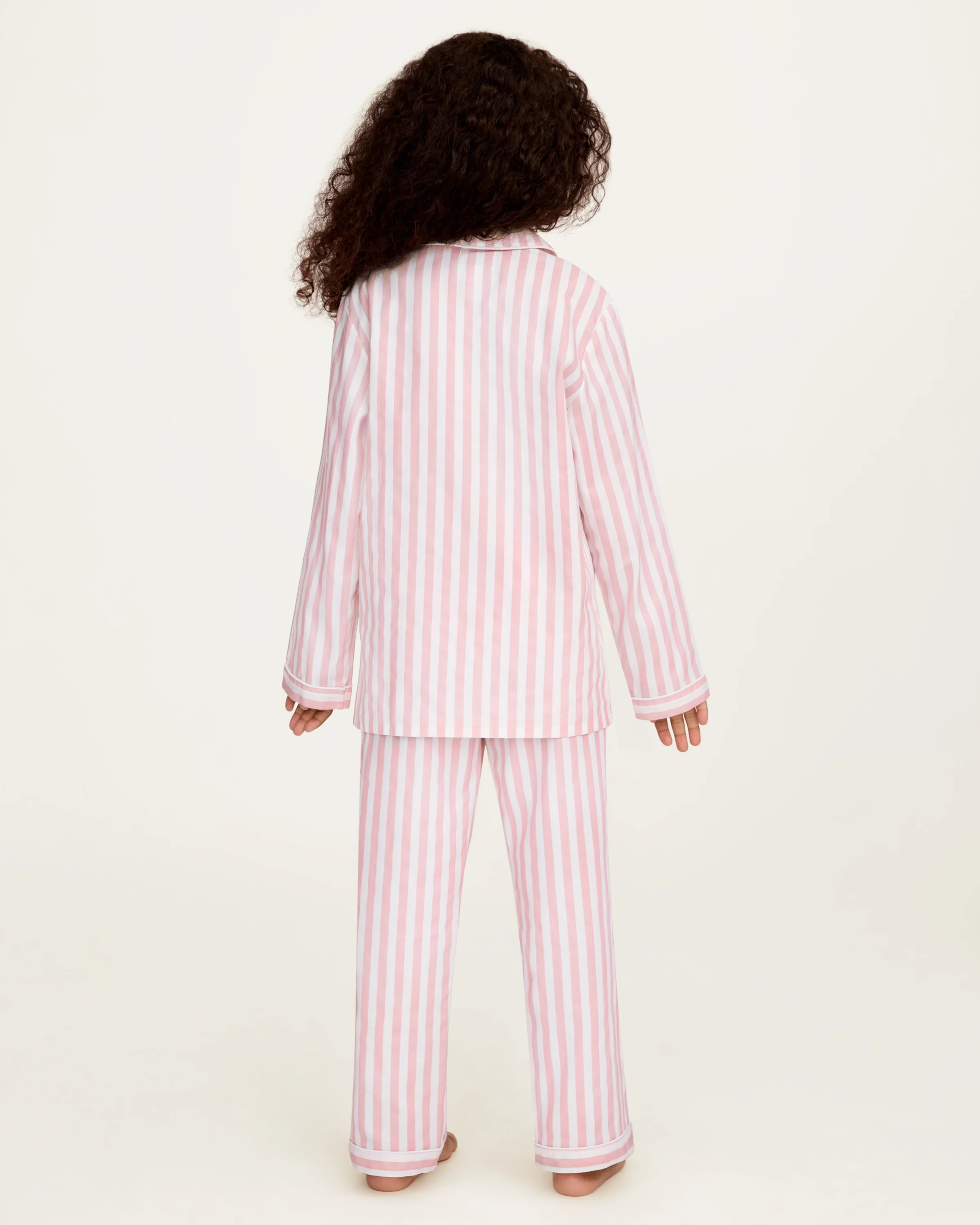 Petite Plume x Eloise Kid's Twill Pajama Set in Eloise Classic Stripe - Image 4