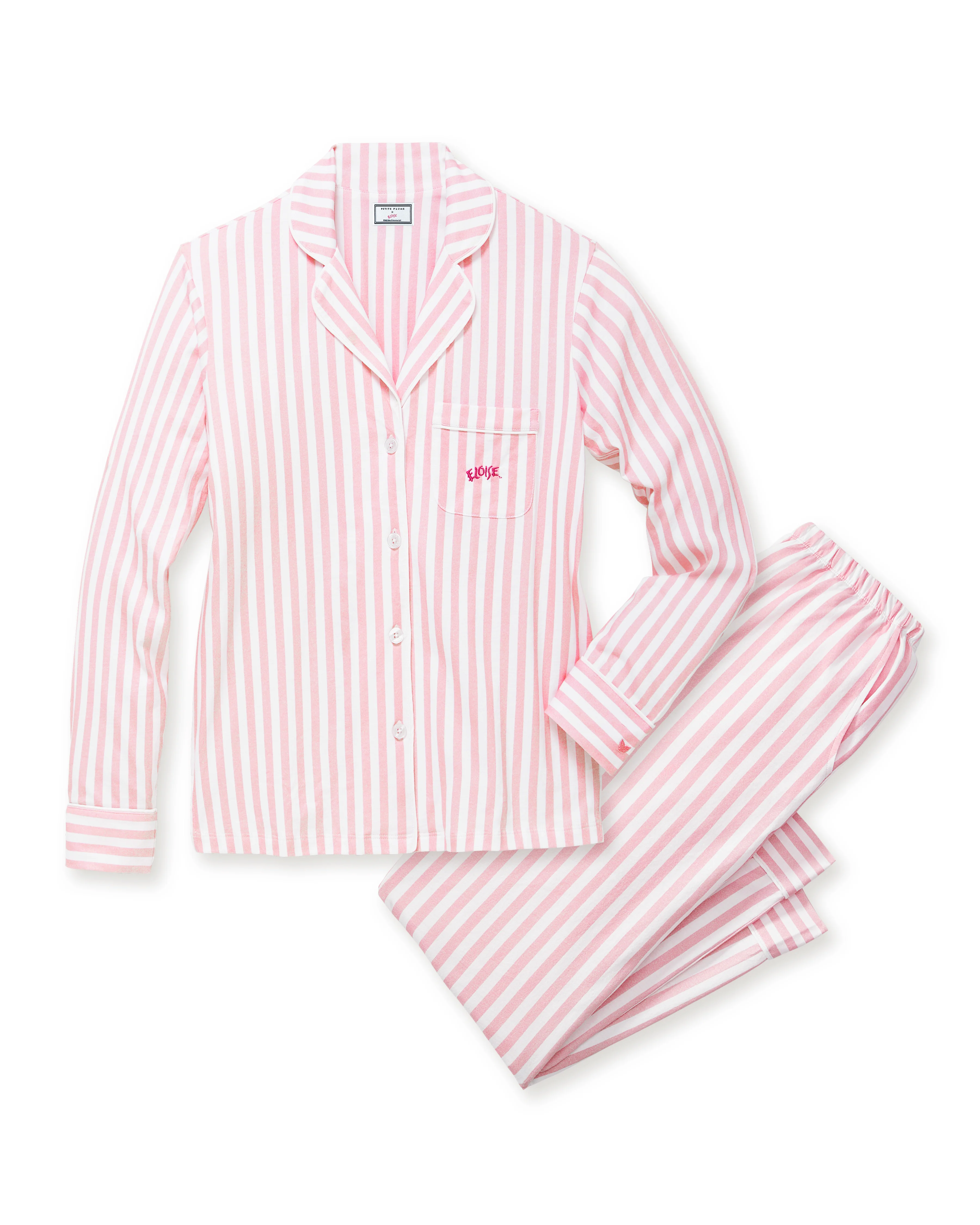 Petite Plume x Eloise Women's Pima Pajama Set in Eloise Classic Stripe - Image 5