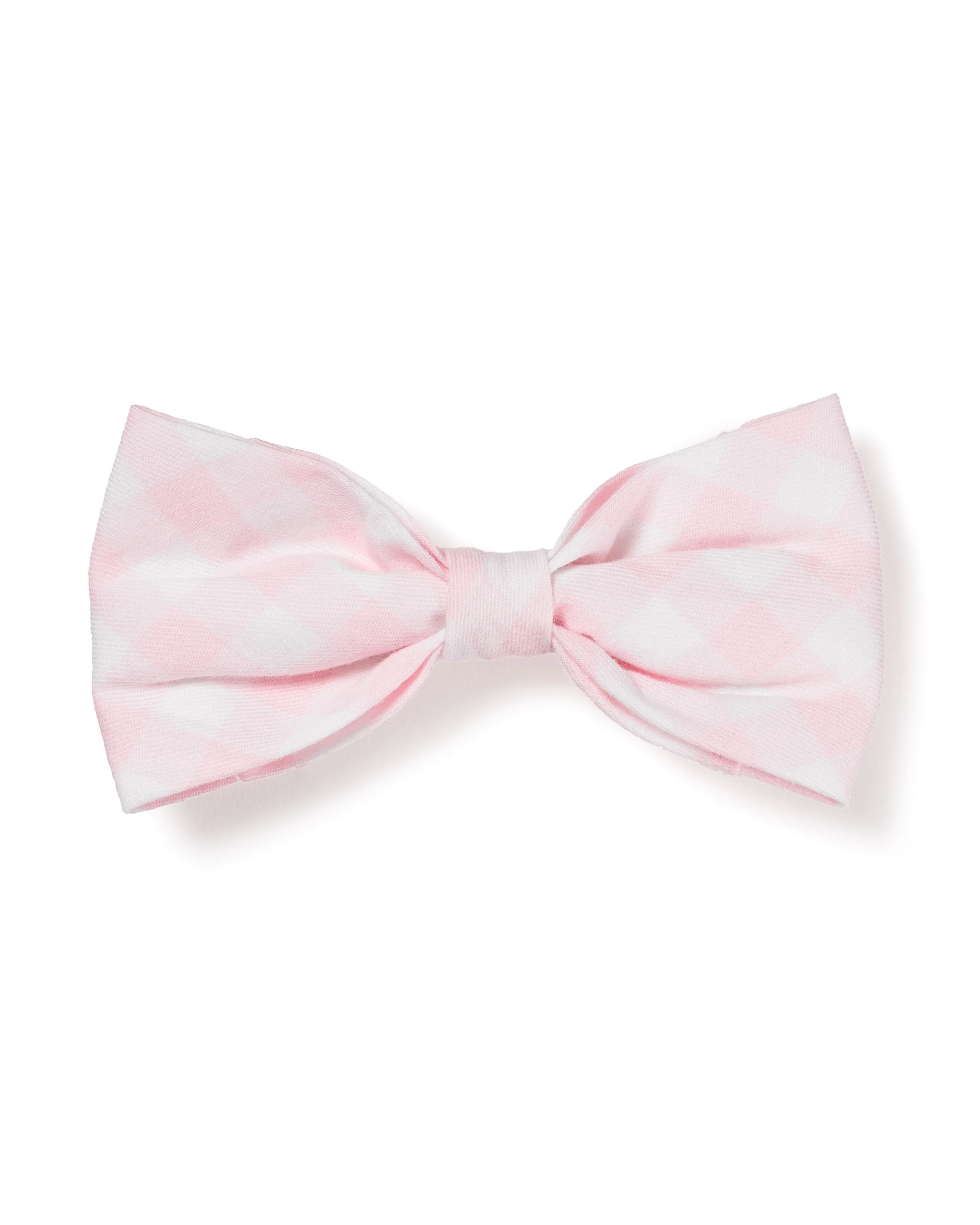 Twill Dog Bow Tie in Pink Gingham