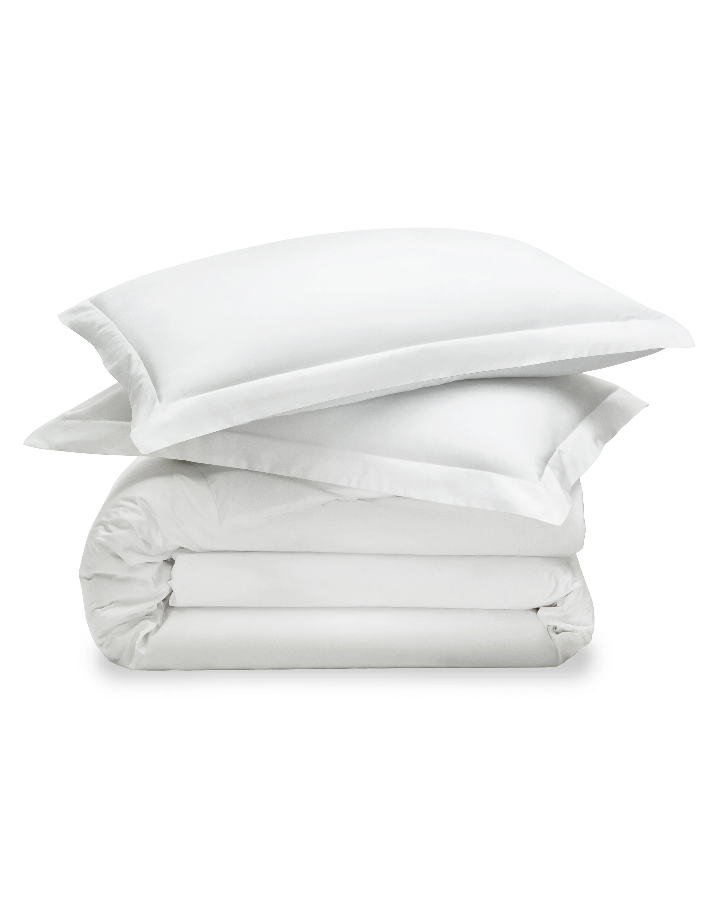 Luxe Premium Percale Duvet Set in White