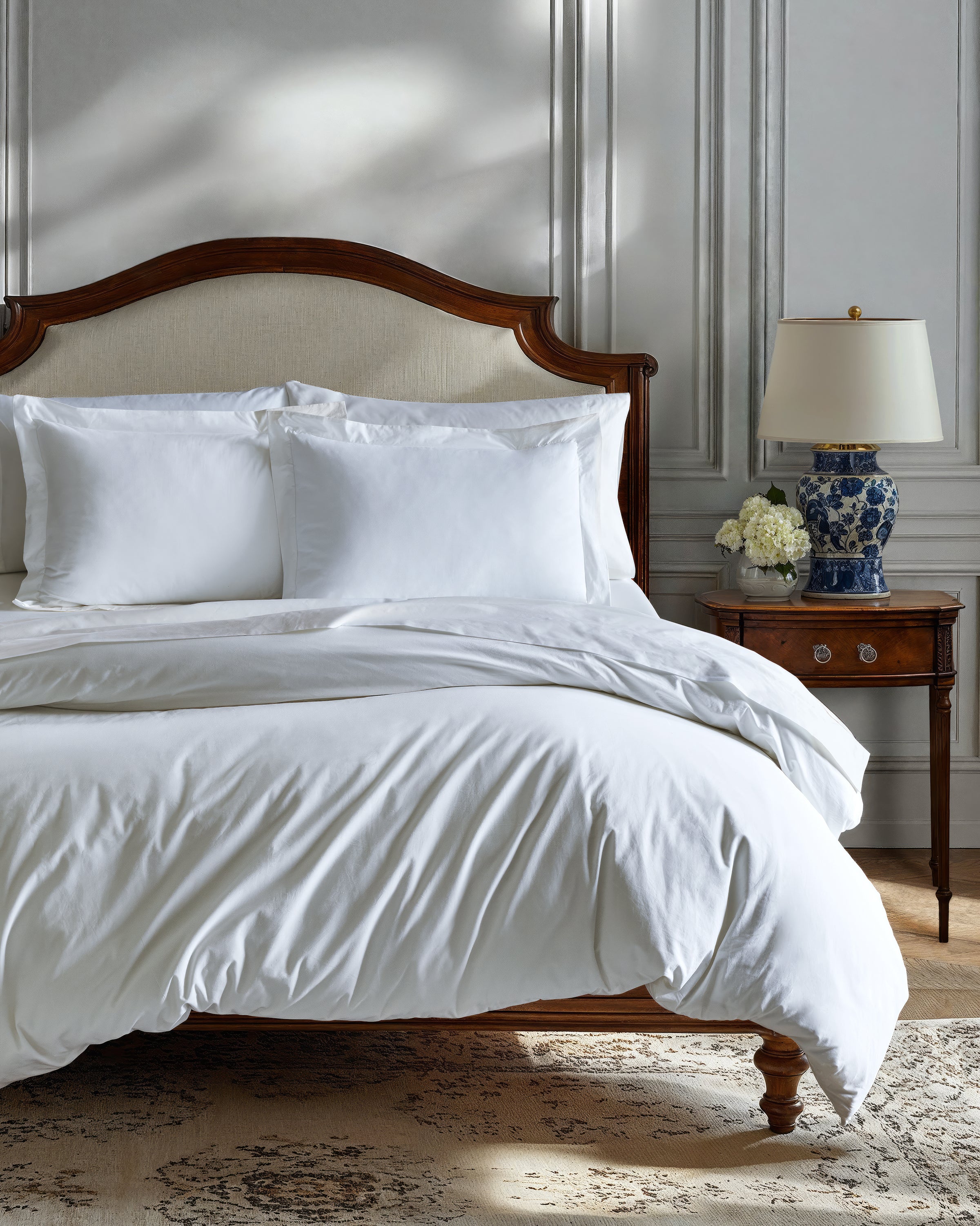 Luxe Premium Percale Duvet Set in White - Image 2